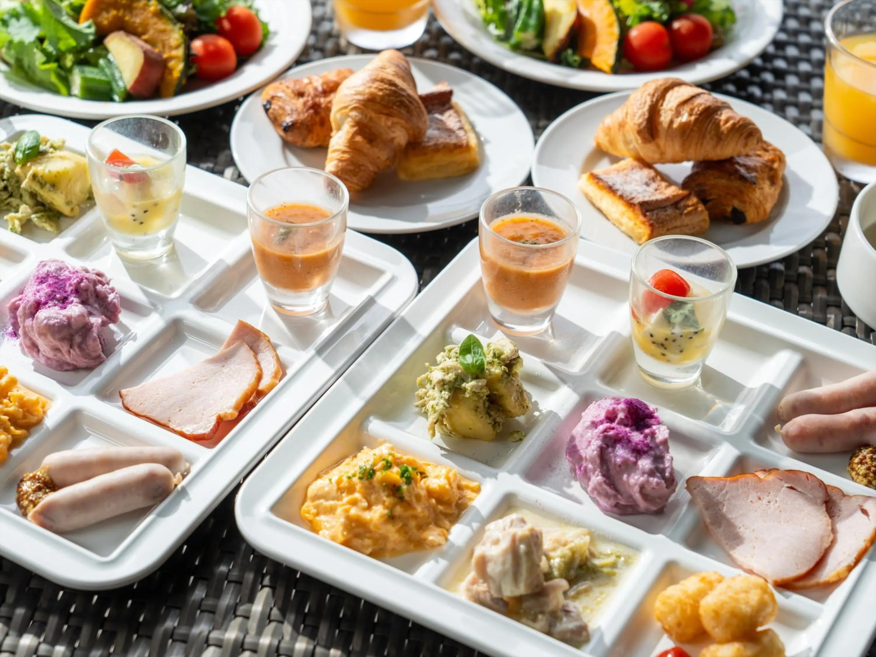 Buffet breakfast in Kafuu Resort Fuchaku Condo Hotel