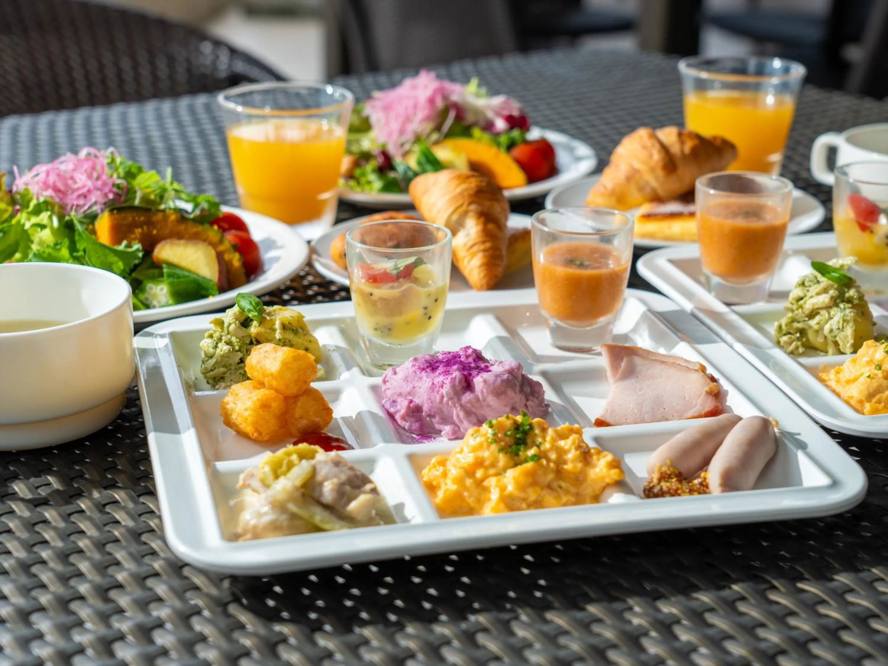 Buffet breakfast in Kafuu Resort Fuchaku Condo Hotel