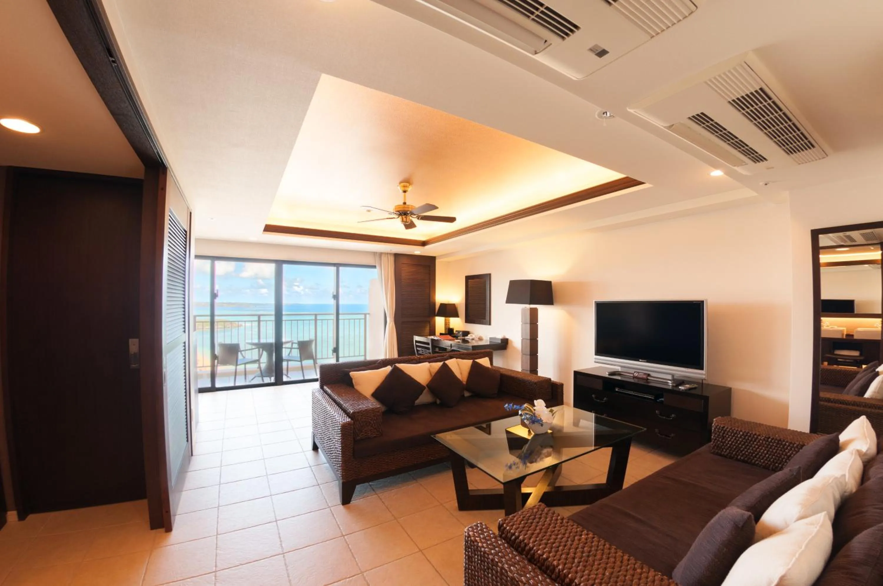 Living room in Kafuu Resort Fuchaku Condo Hotel