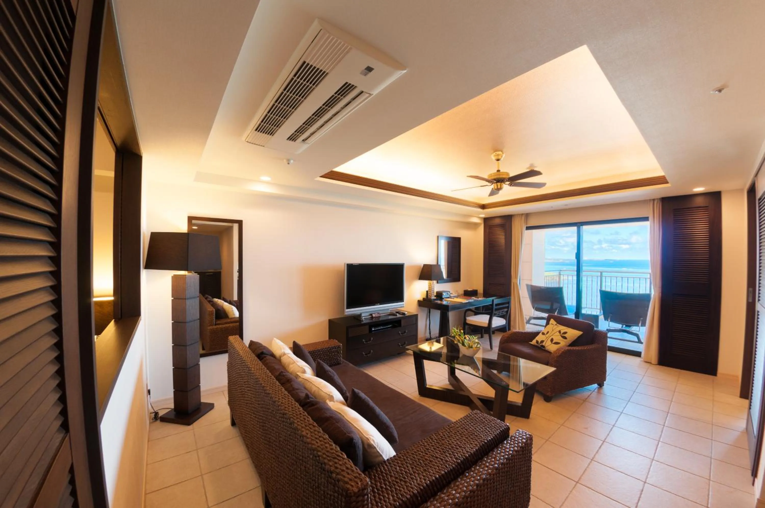 Living room in Kafuu Resort Fuchaku Condo Hotel