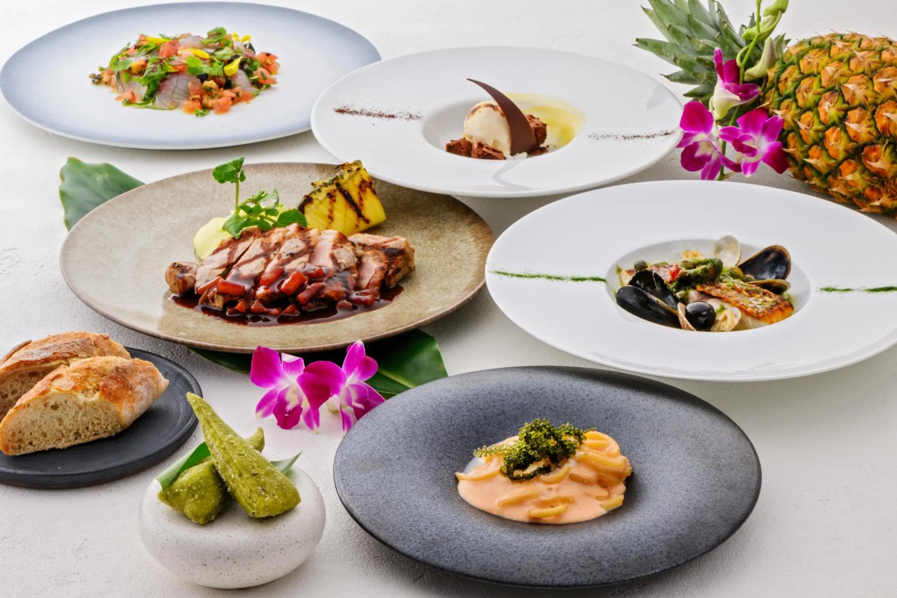 Dinner in Kafuu Resort Fuchaku Condo Hotel