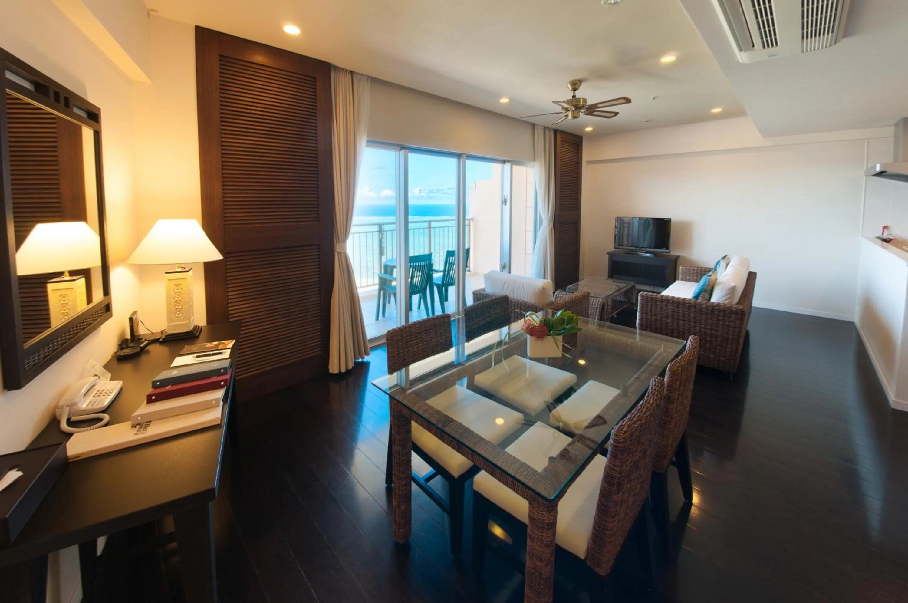 Living room in Kafuu Resort Fuchaku Condo Hotel