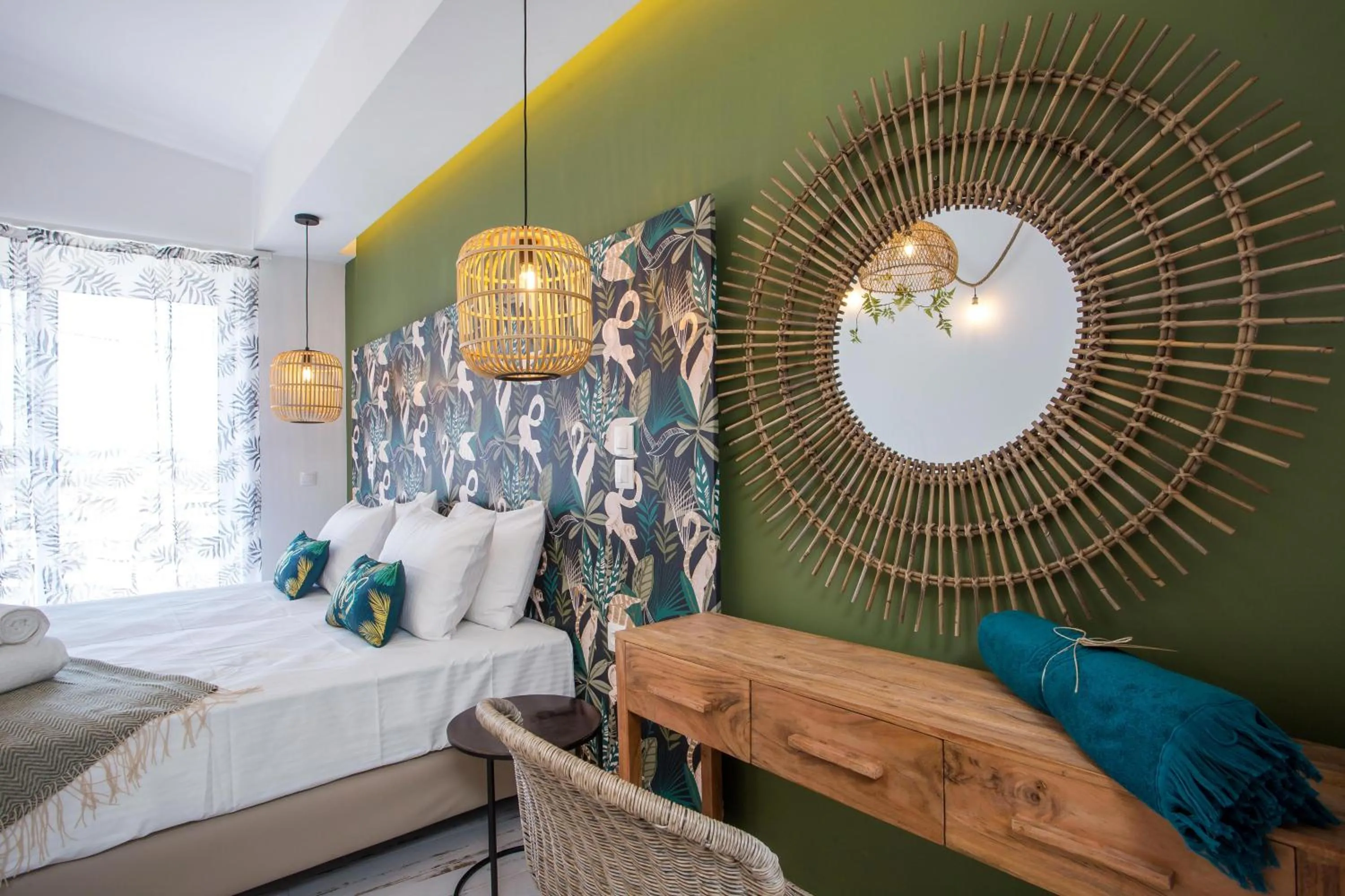 Bedroom, Bed in Marini Seaside