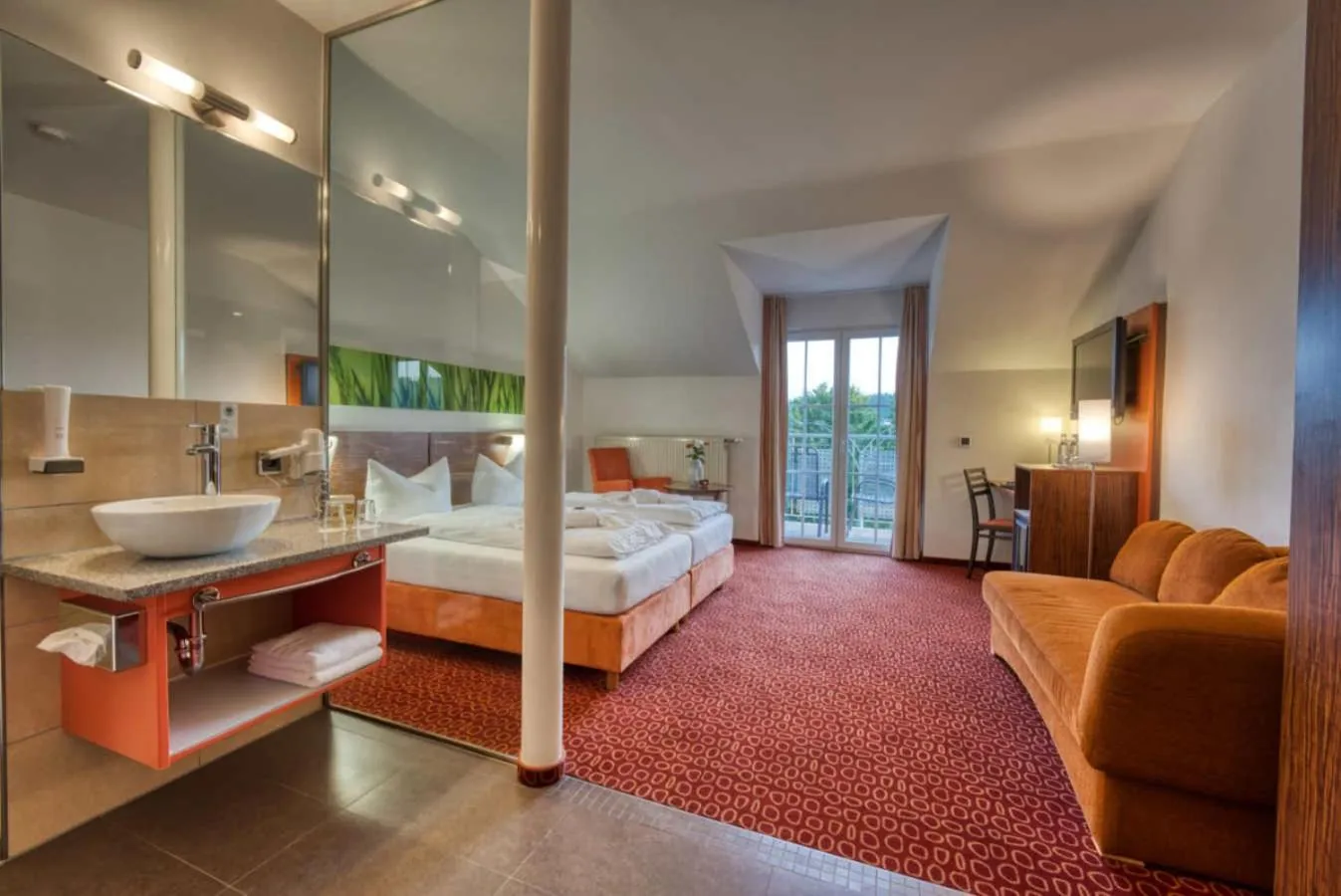 Photo of the whole room, Bed in Hotel & SPA Reibener-Hof
