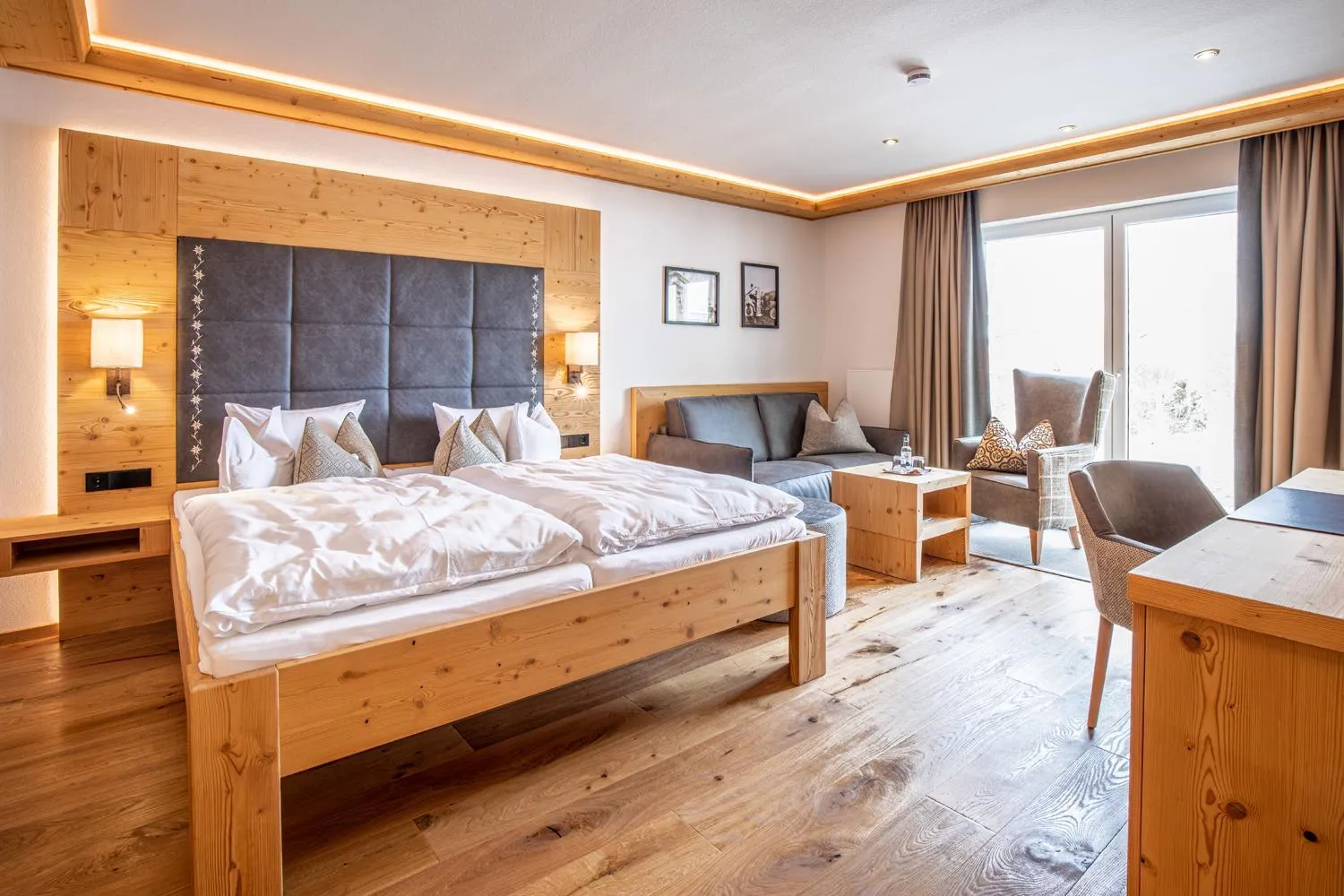 Photo of the whole room, Bed in Hanusel Hof Wellness & Genuss in Panoramalage