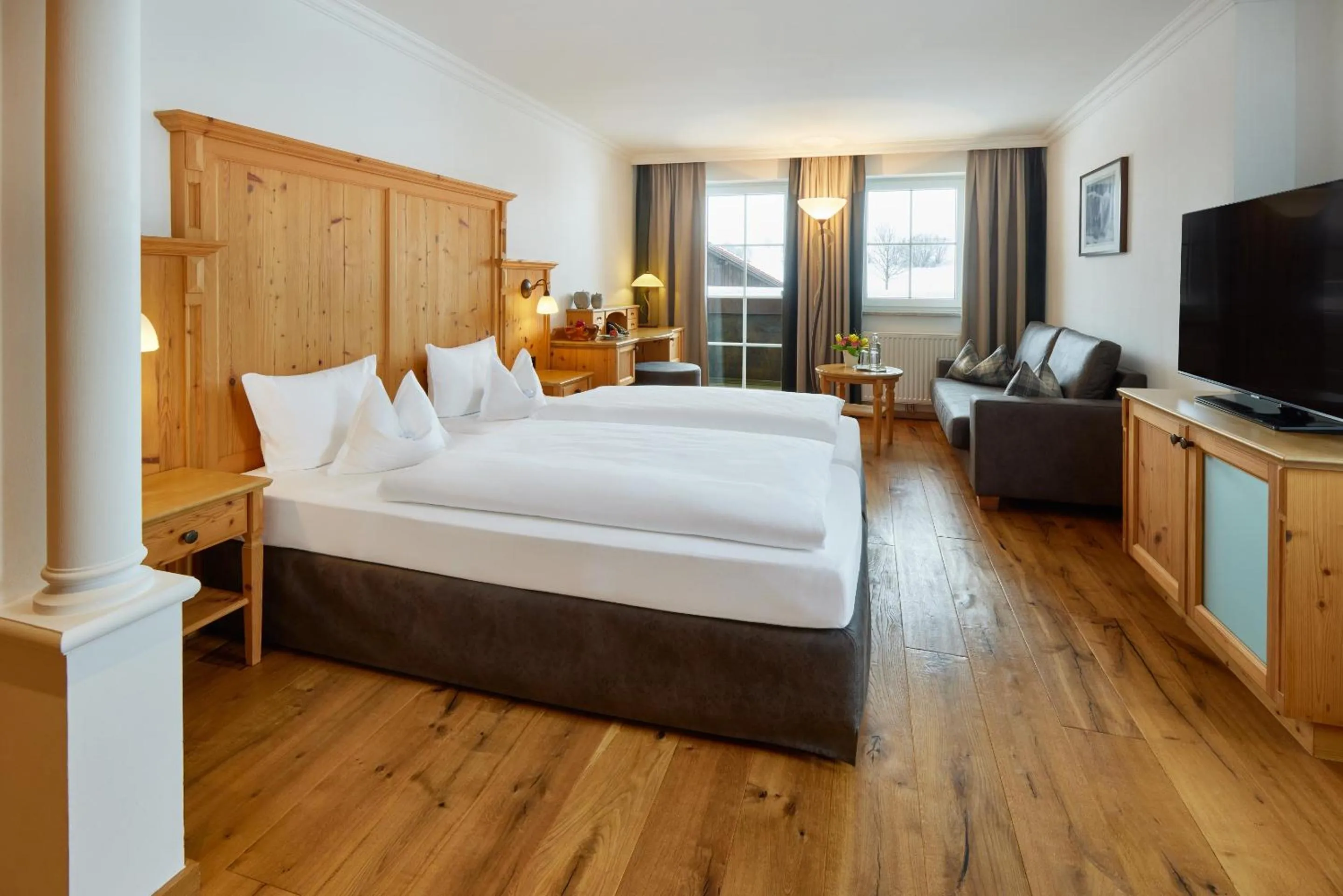 Bed in Hanusel Hof Wellness & Genuss in Panoramalage