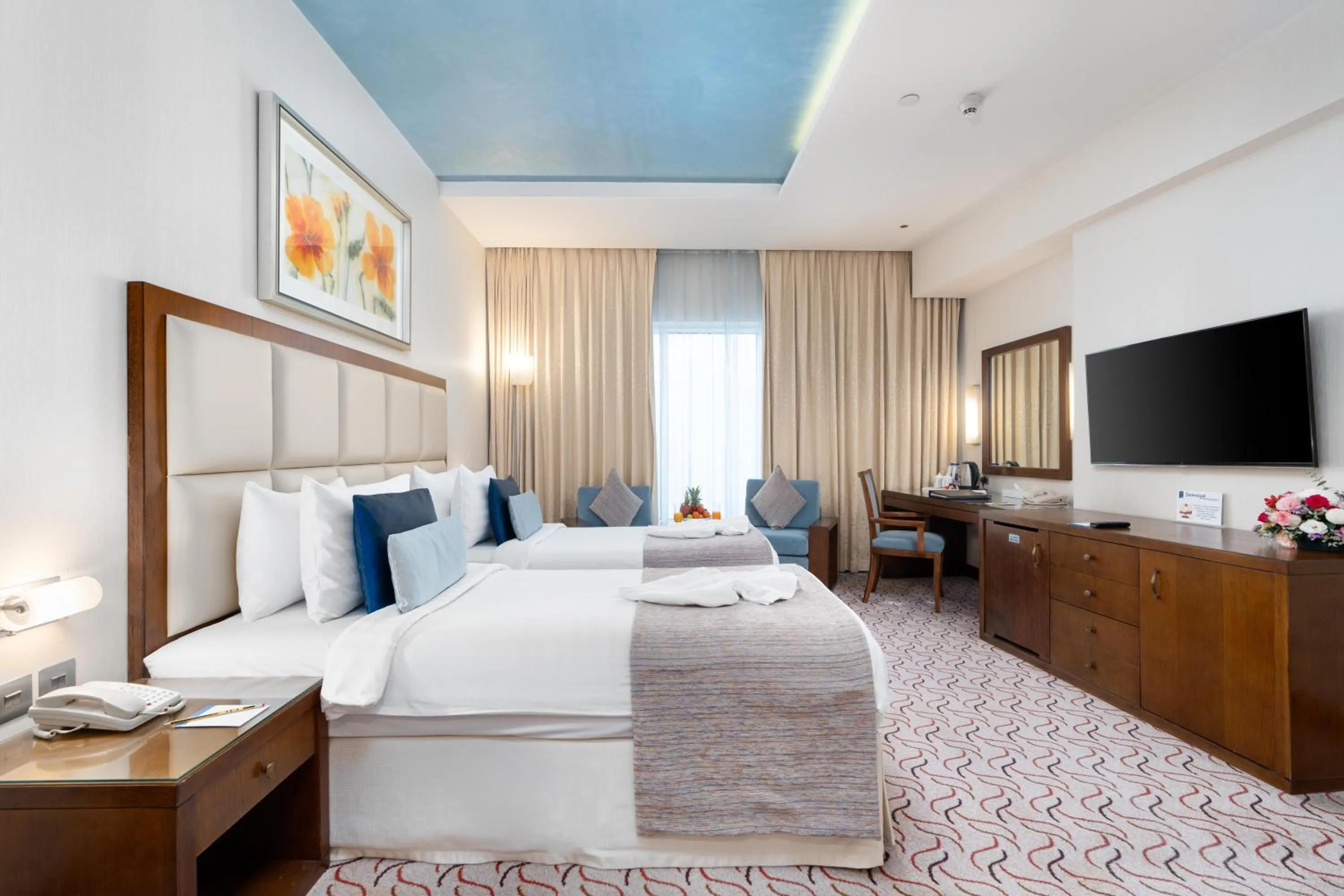 Bedroom, Bed in Samaya Hotel Deira