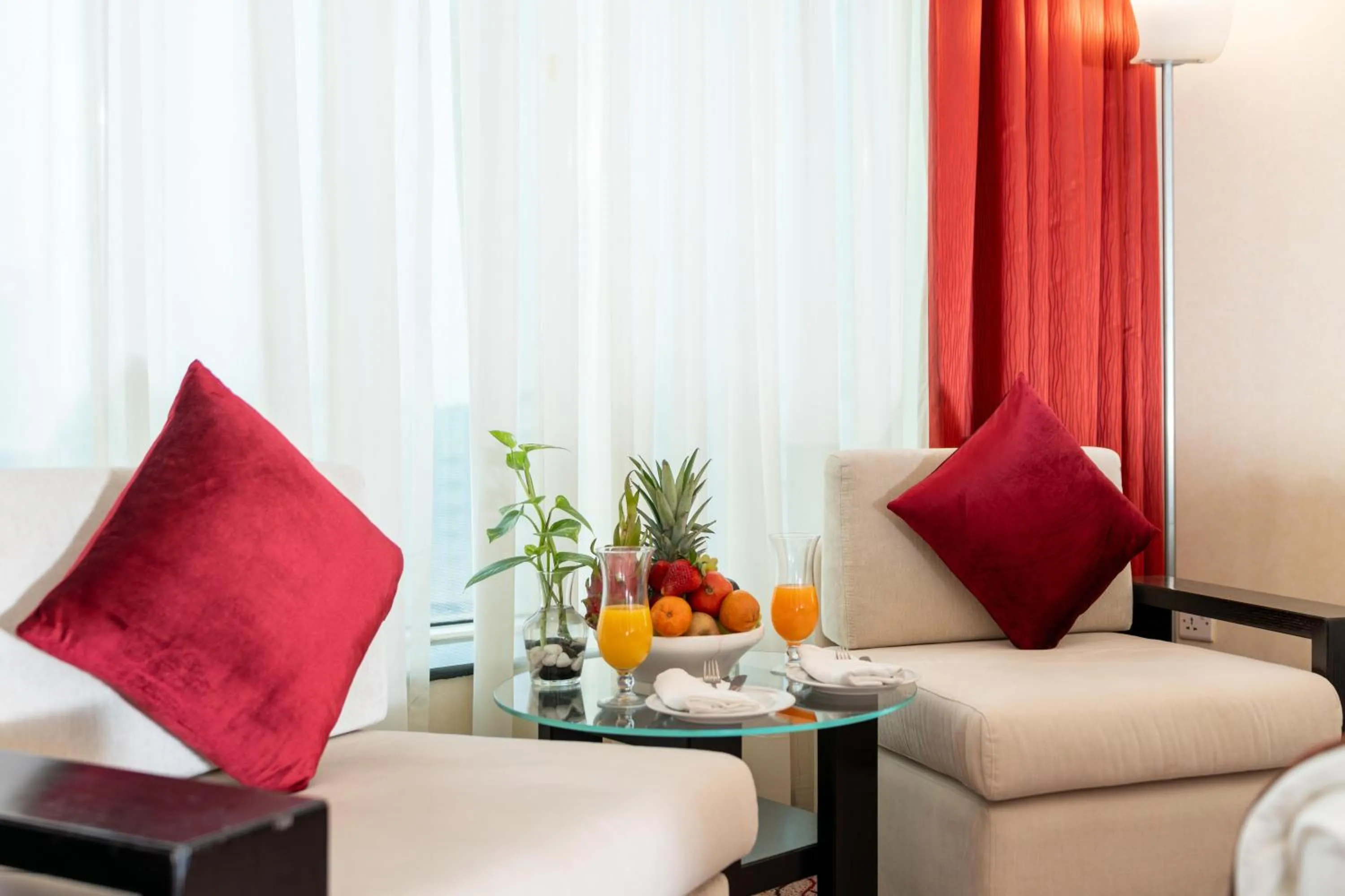 Seating area in Samaya Hotel Deira