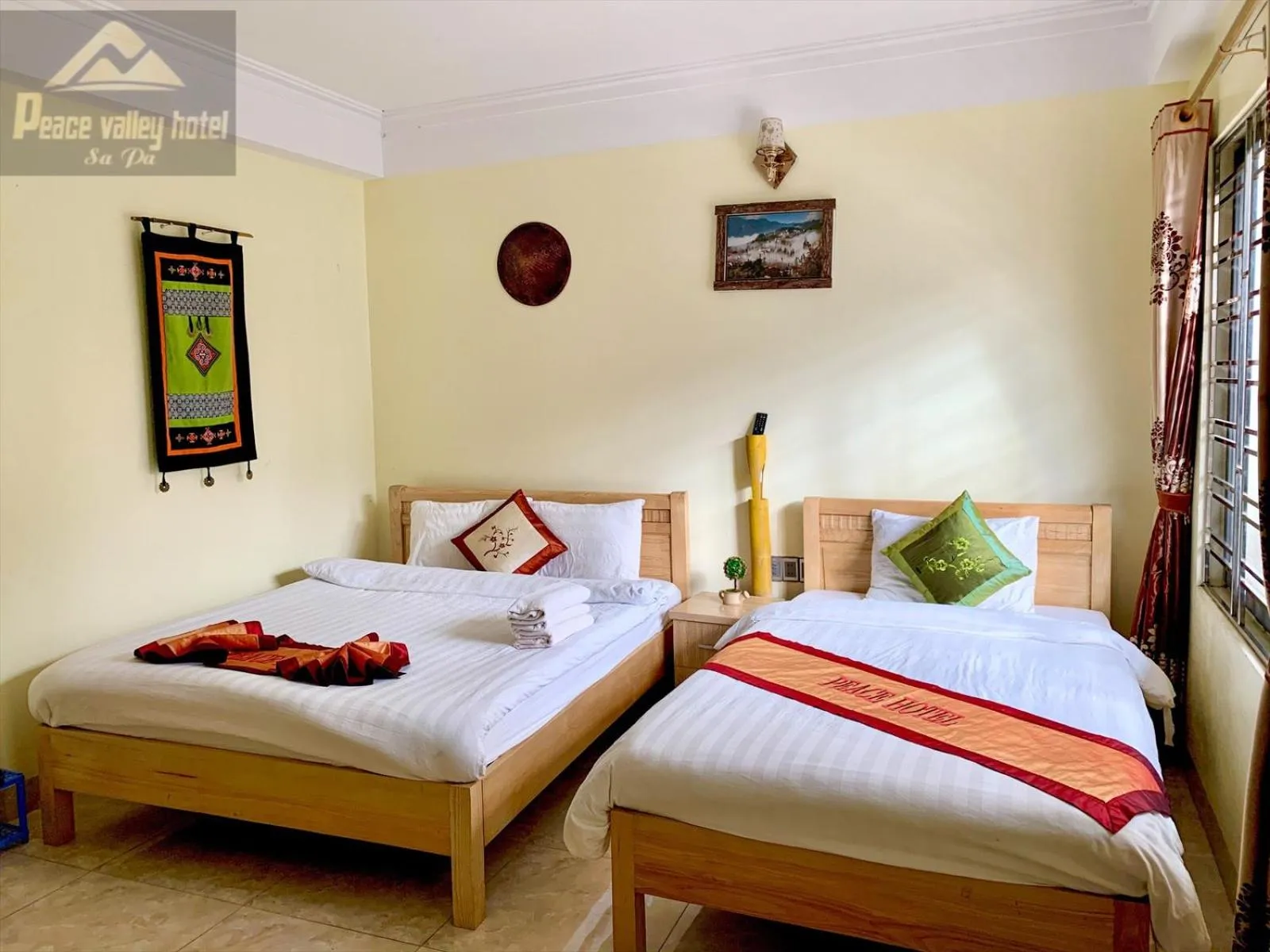 Bed in SaPa Peace Valley hotel