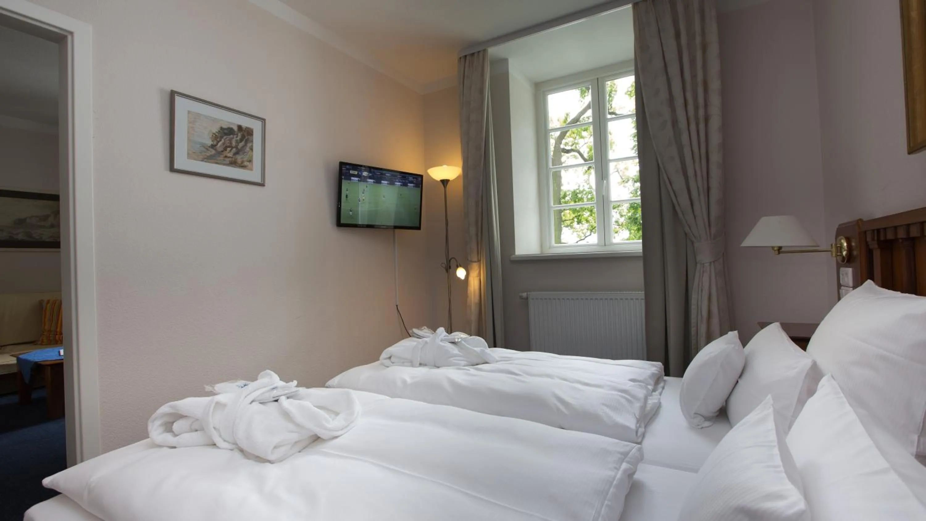 Bed in Hotel Badehaus Goor