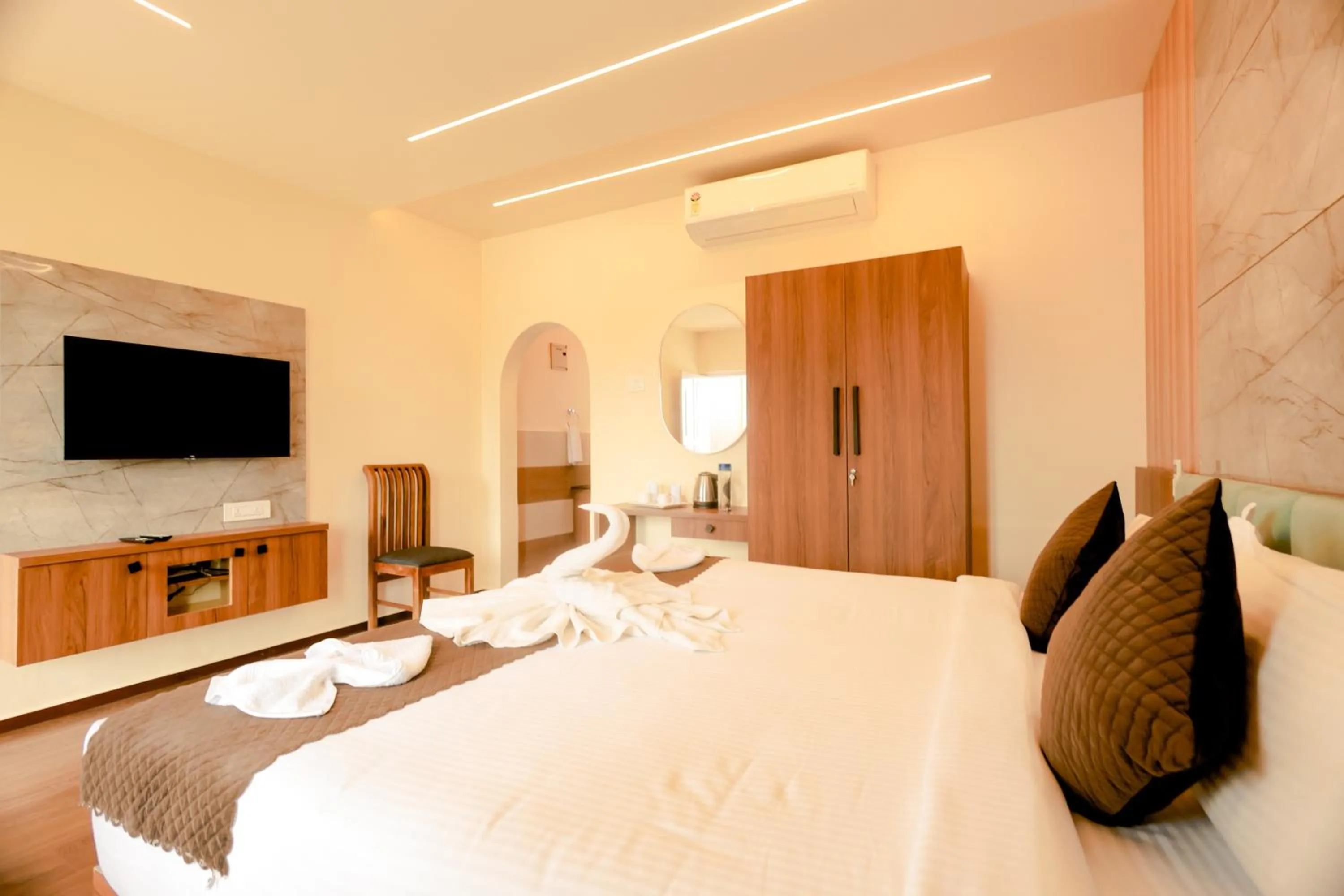 Bedroom, Bed in Holiday Heaven Munnar