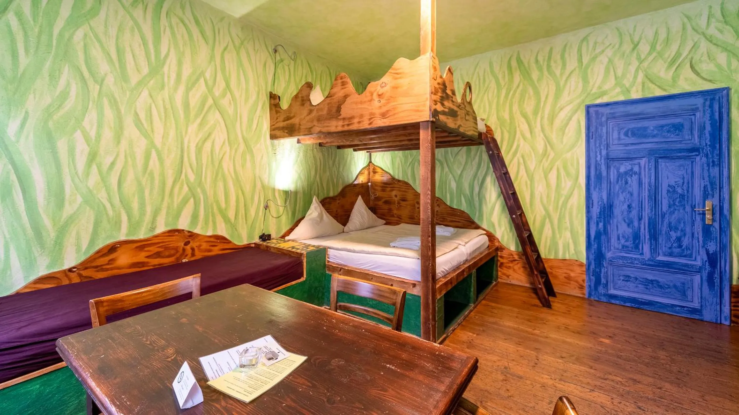 Bed in Gästehaus Mezcalero