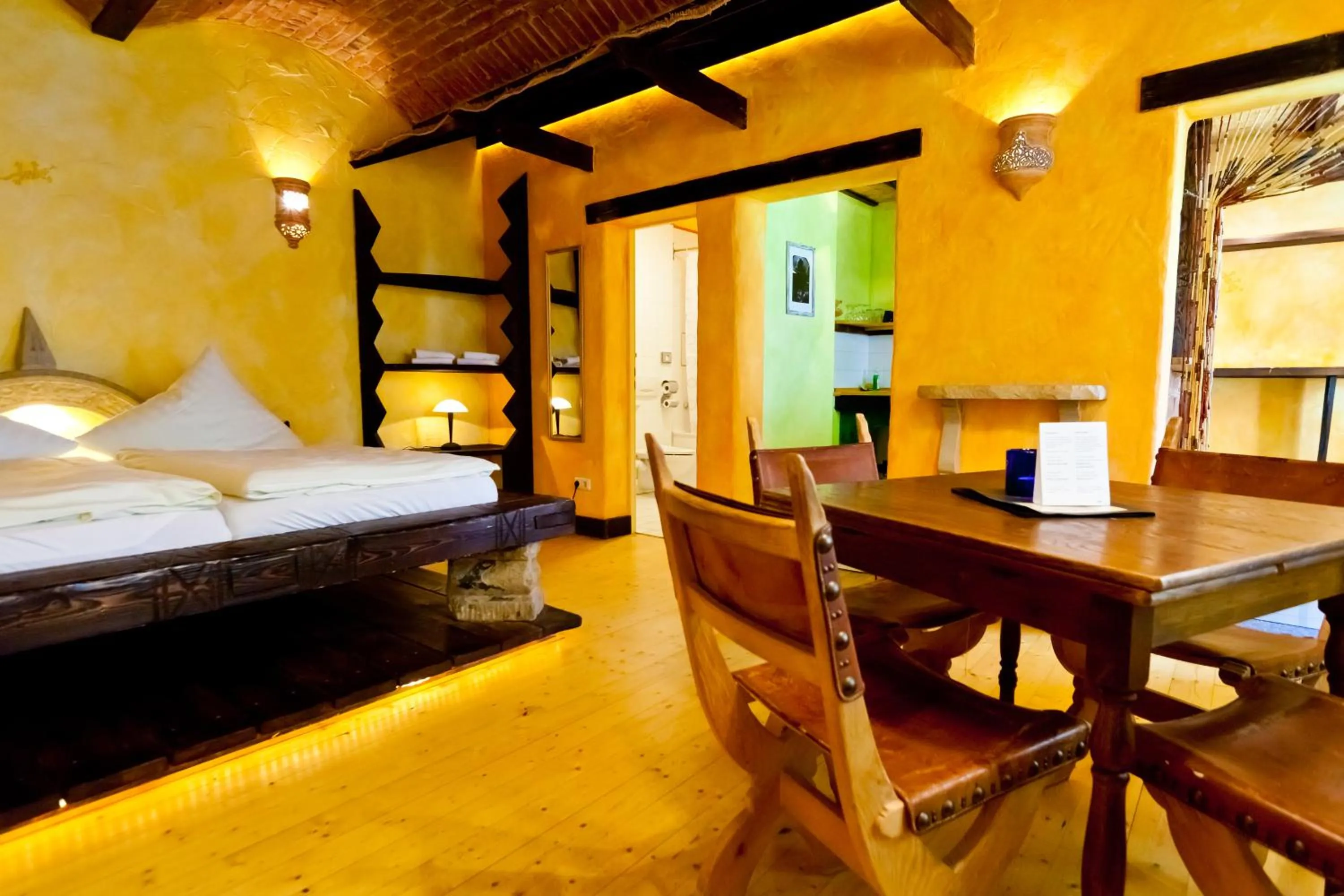 Bed in Gästehaus Mezcalero