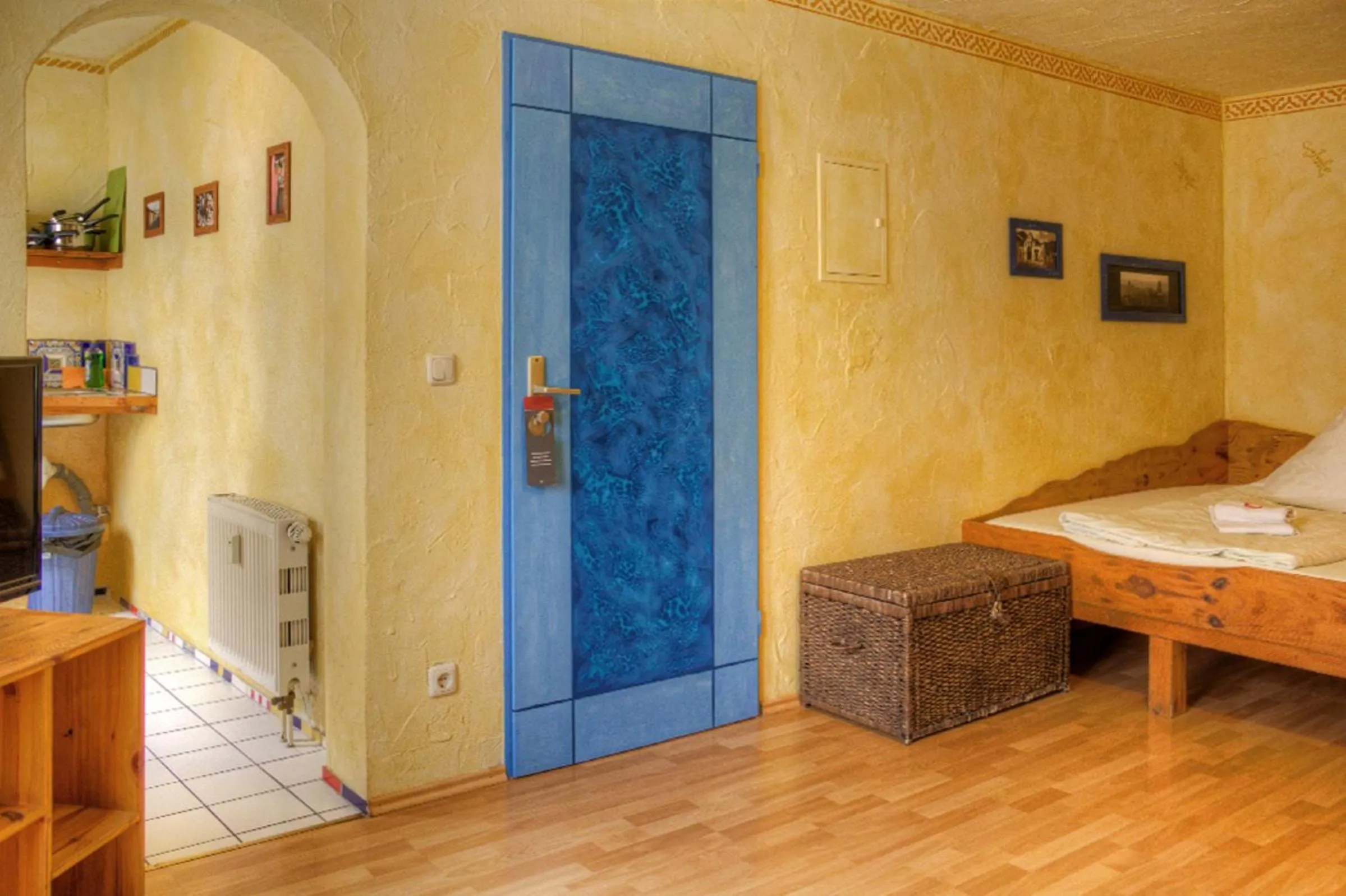 Bed in Gästehaus Mezcalero