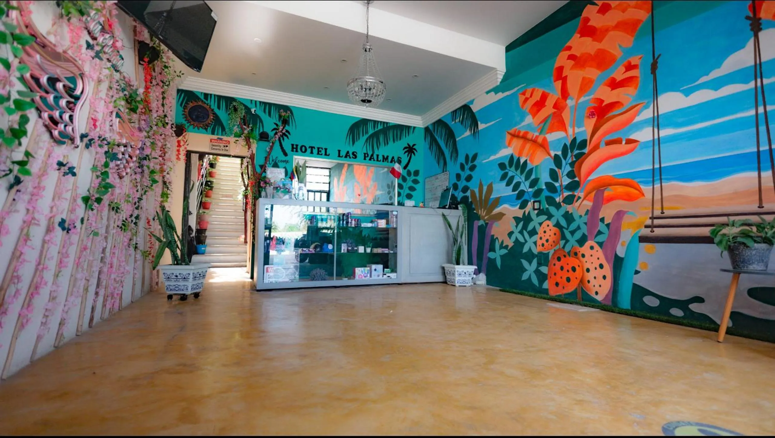 Lobby or reception in Puerto Morelos Hotel Las Palmas - Near the beach