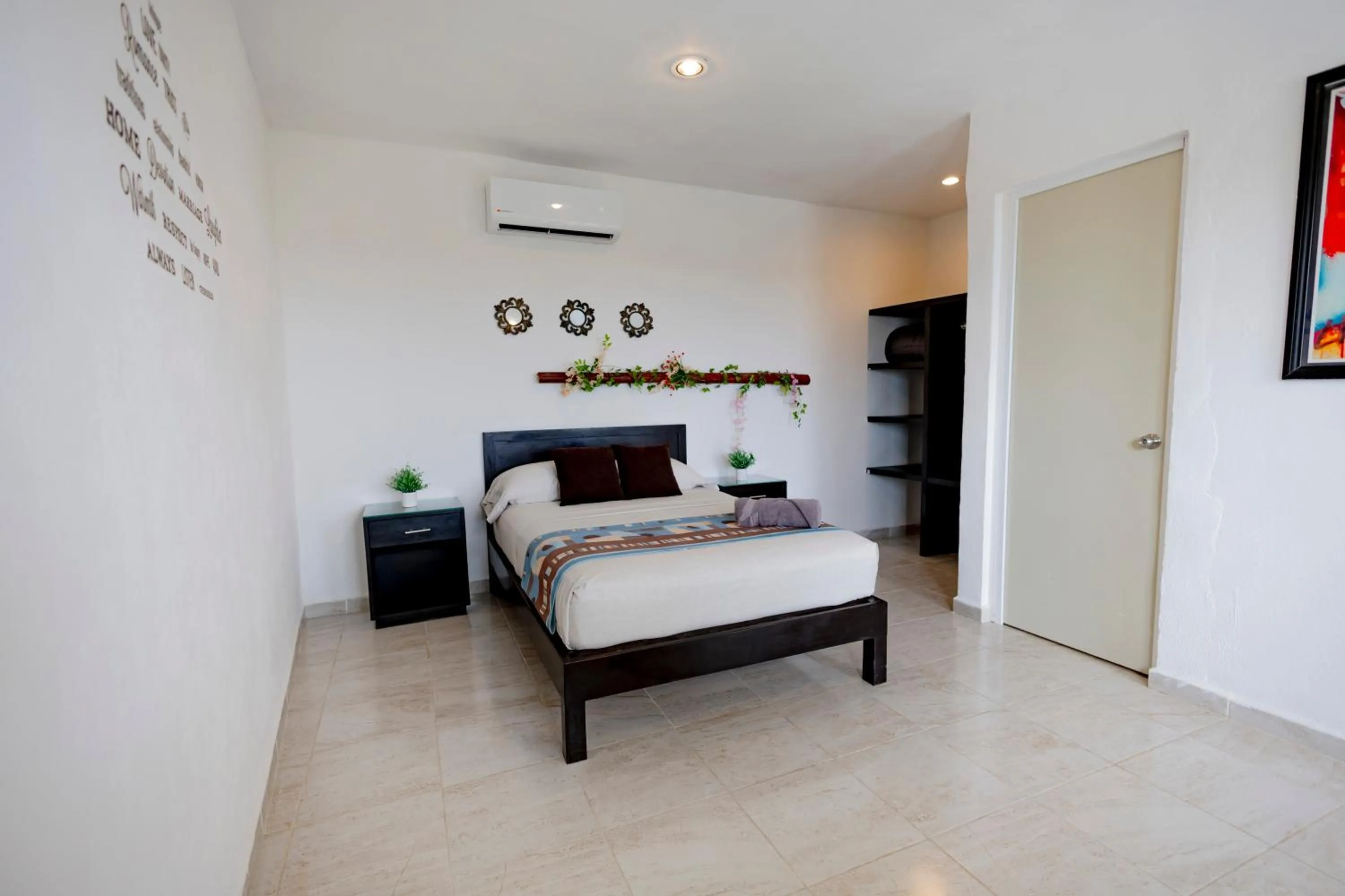 Bed in Puerto Morelos Hotel Las Palmas - Near the beach