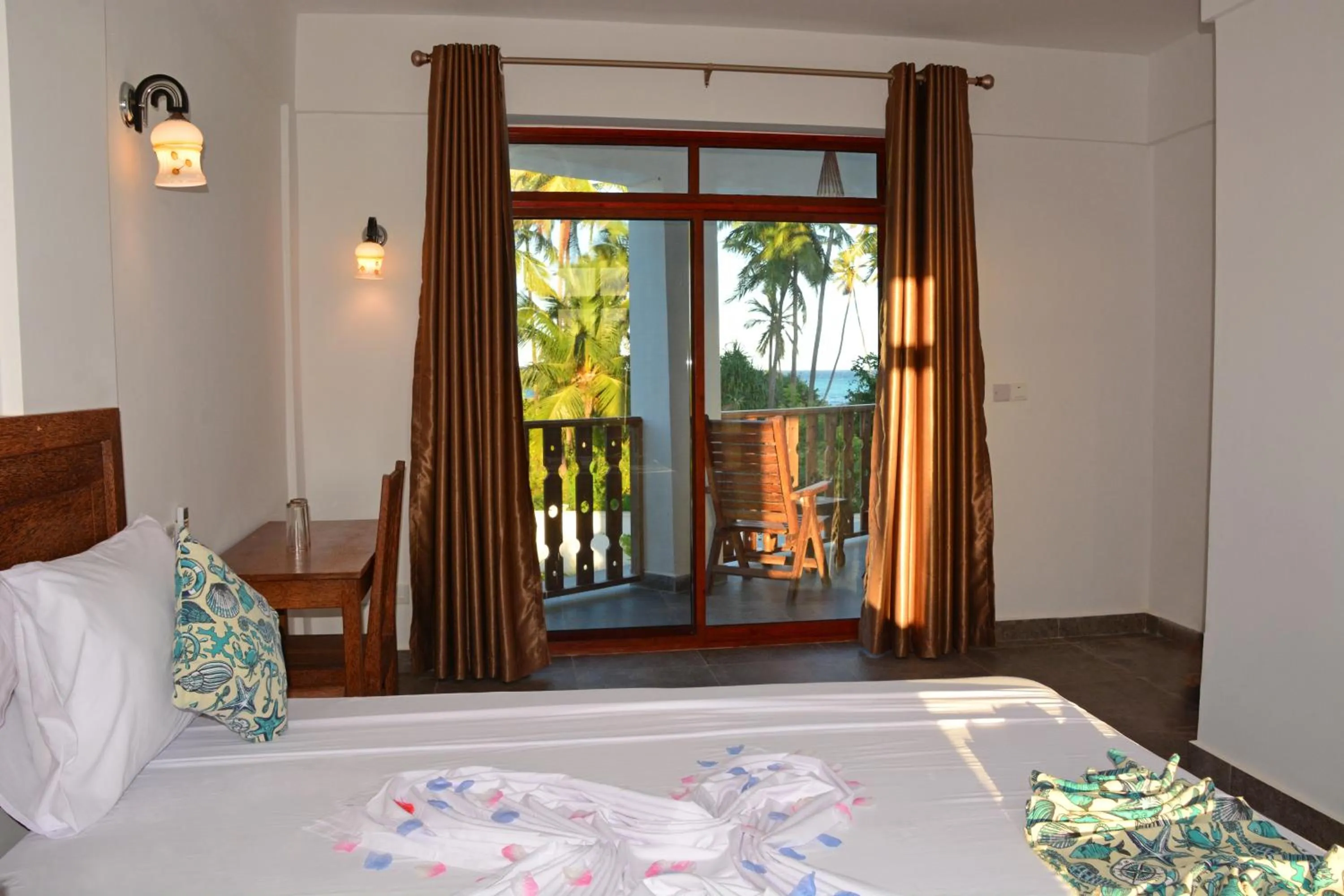 Bed in Zanoceanique Hotel