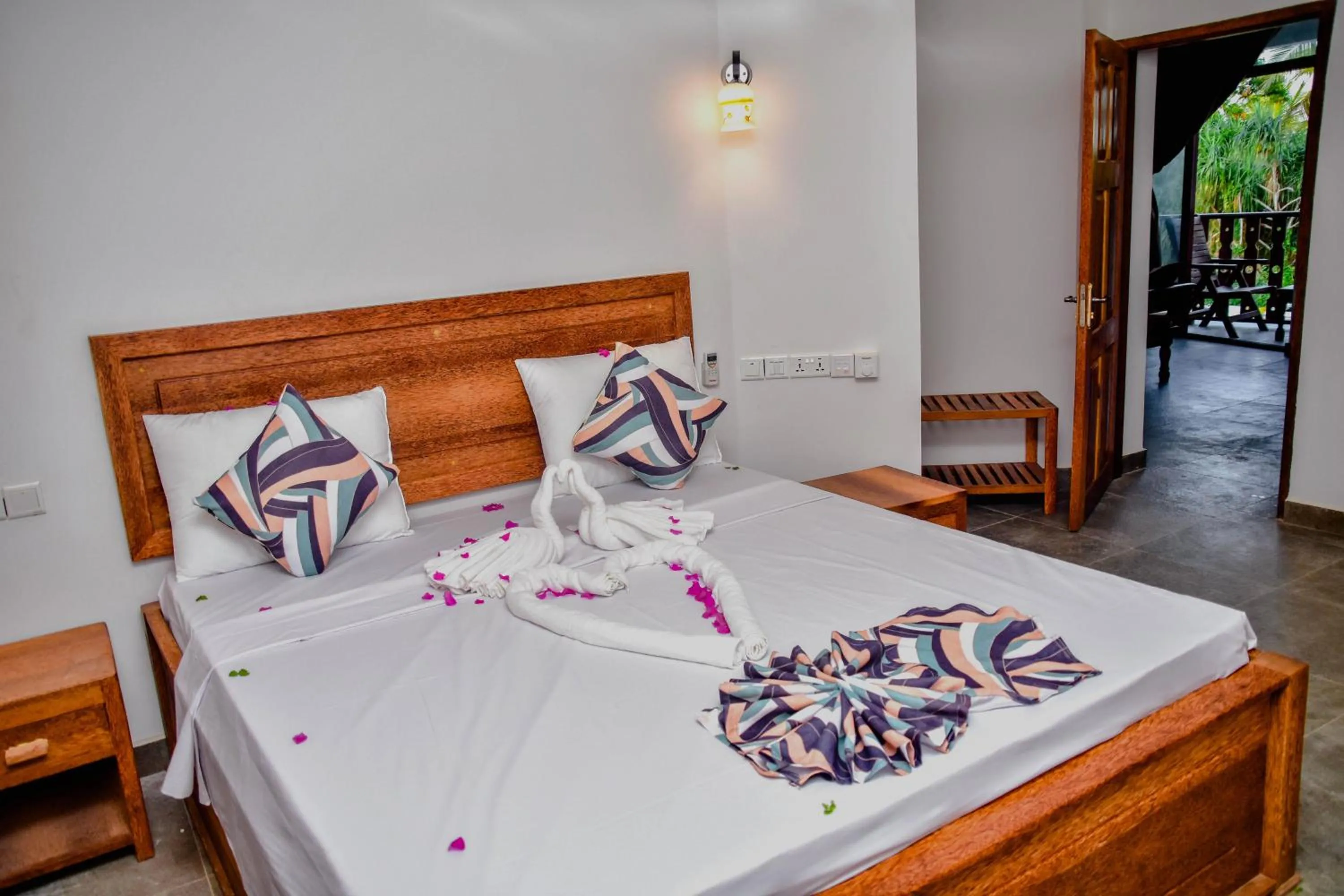 Bed in Zanoceanique Hotel