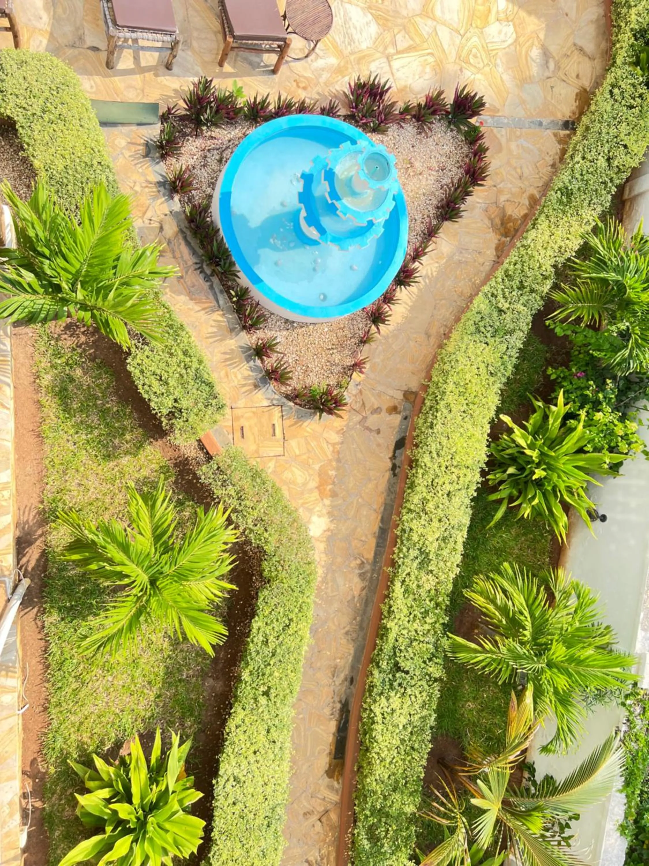 Garden view in Zanoceanique Hotel