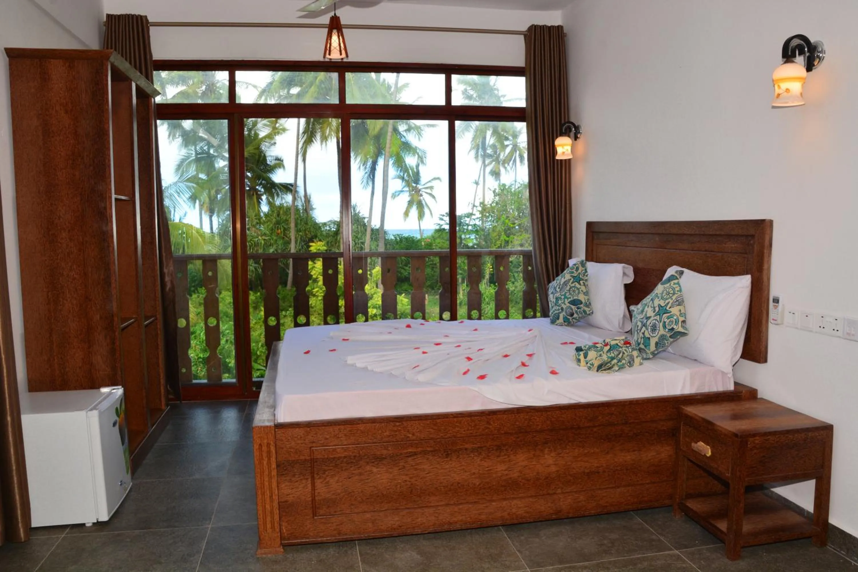 Bed in Zanoceanique Hotel