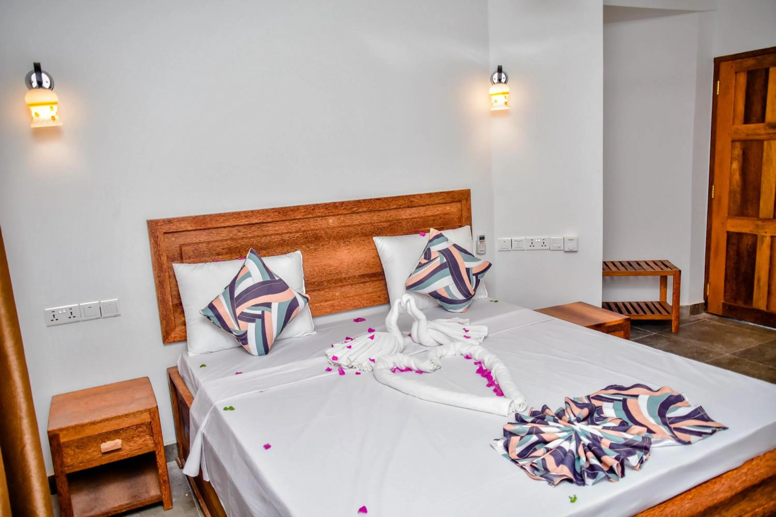 Bed in Zanoceanique Hotel