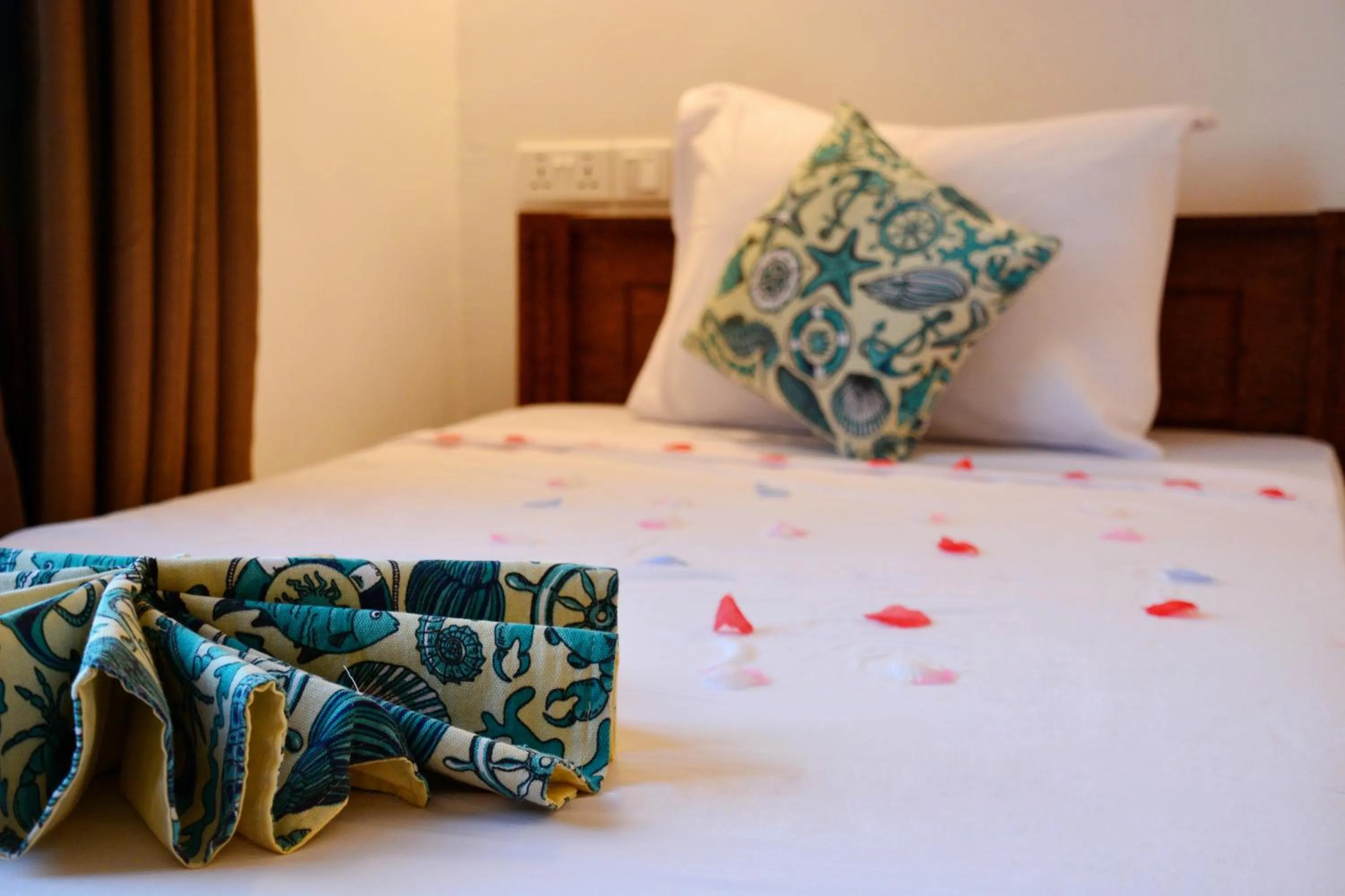 Bed in Zanoceanique Hotel