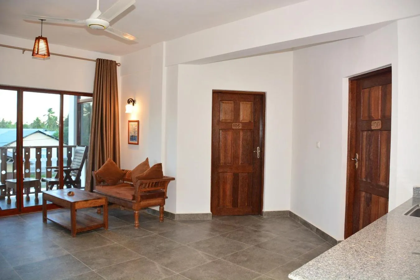 Living room in Zanoceanique Hotel