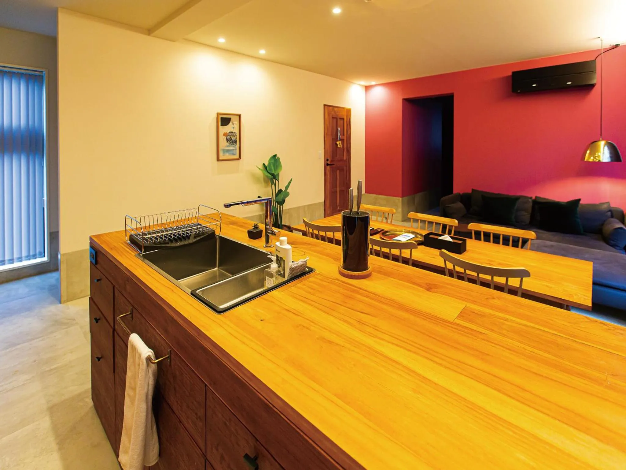 Kitchen or kitchenette in CHULAX OKINAWA YOMITAN【Designer Condominium Hotel】
