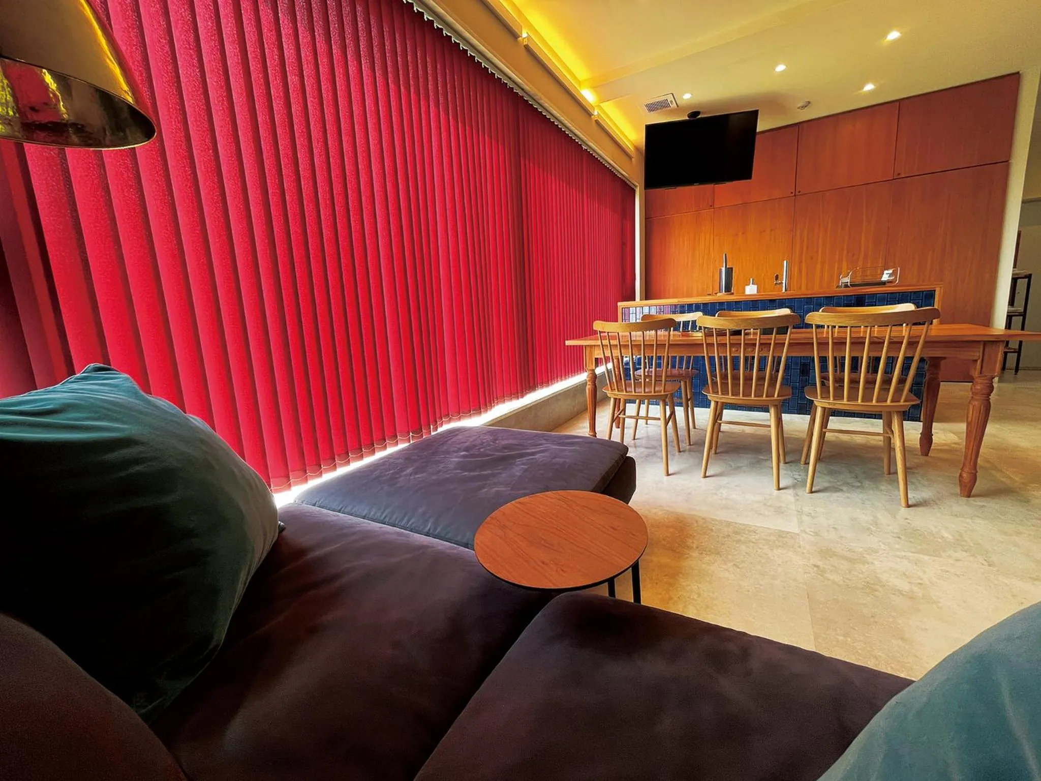 Living room in CHULAX OKINAWA YOMITAN【Designer Condominium Hotel】