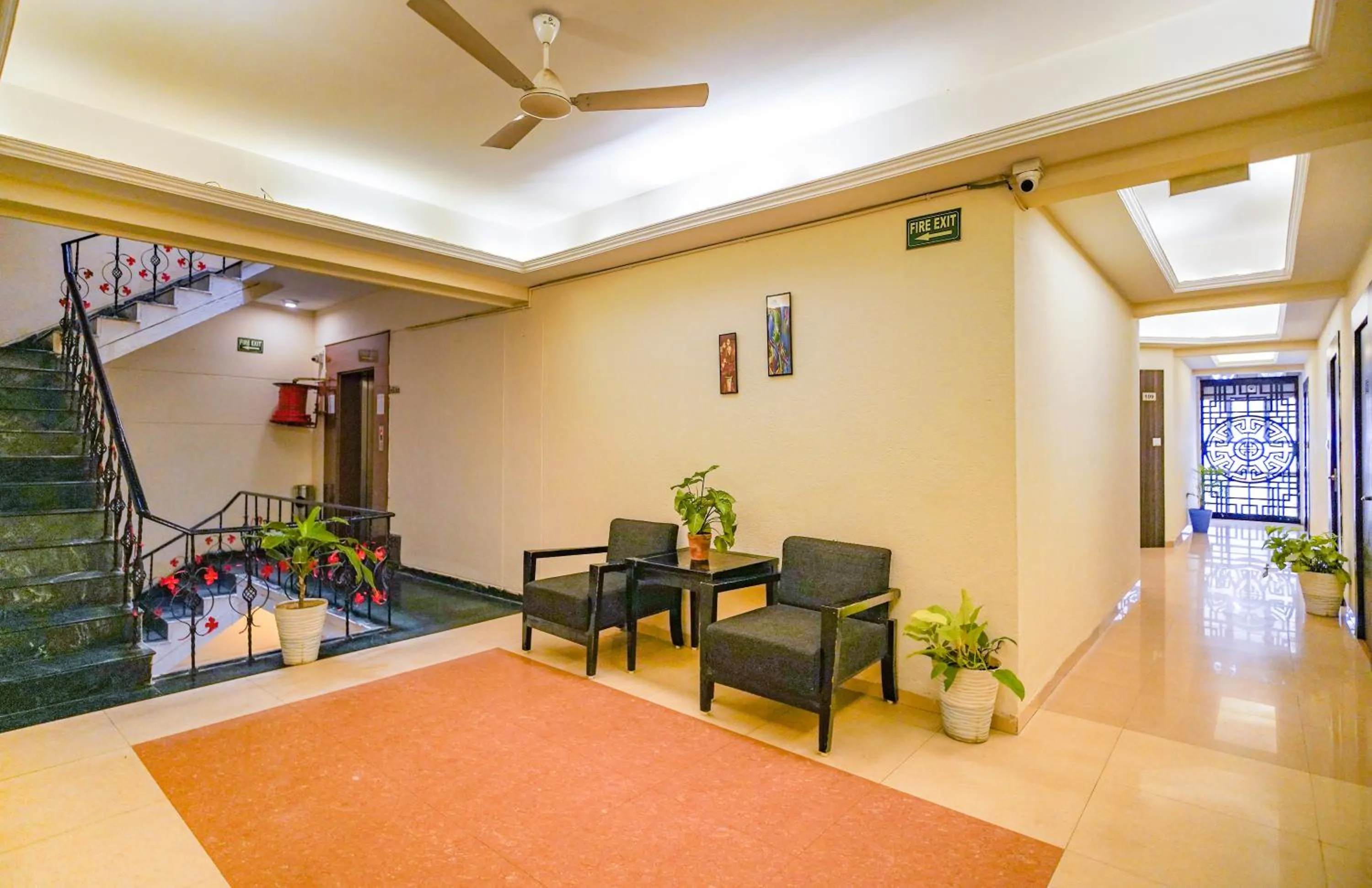 Seating area in Hotel The Shagun