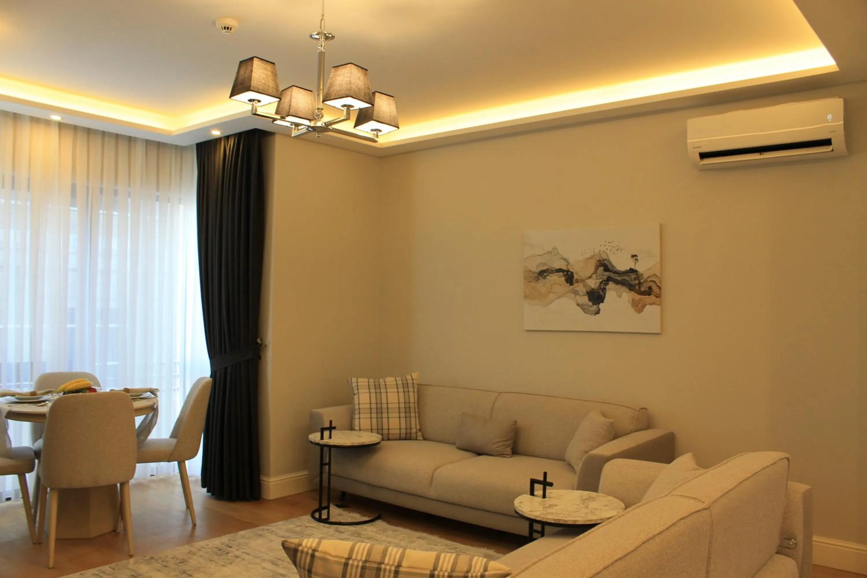 Seating area in Garlon Residence