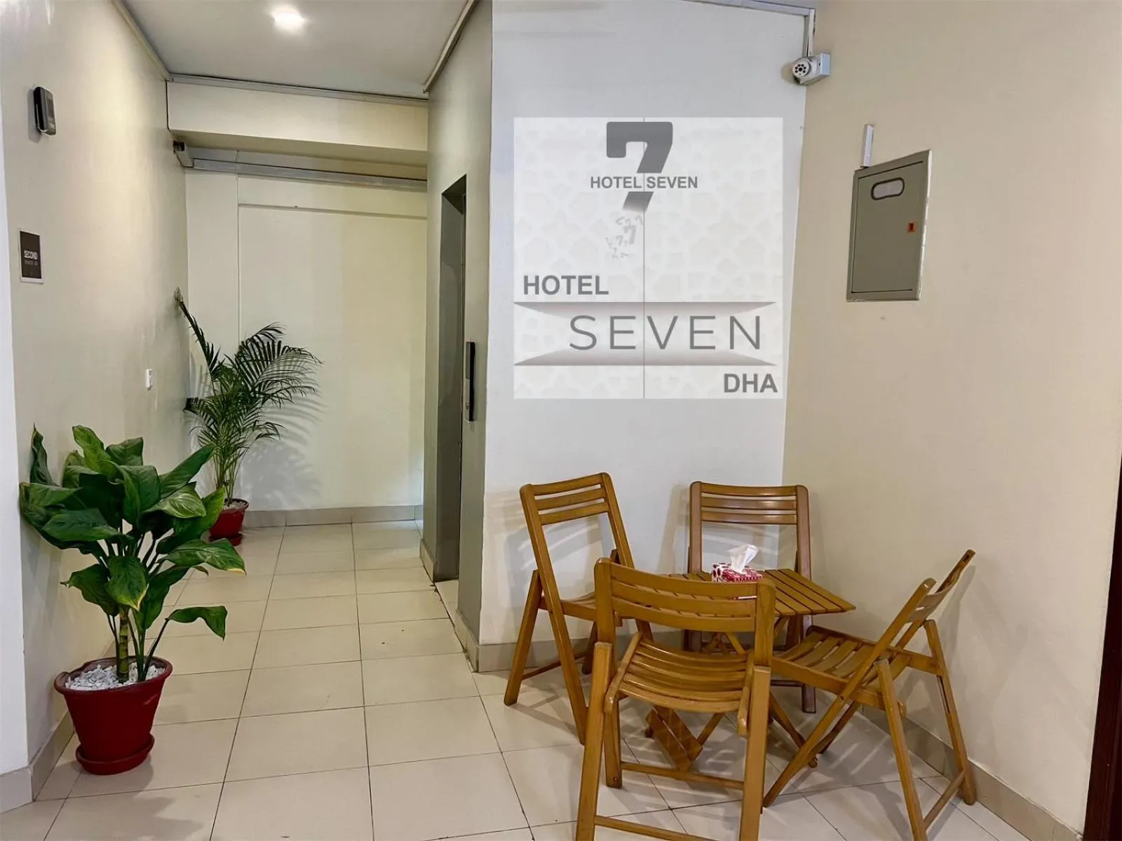 Seating area in Hotel 7 DHA