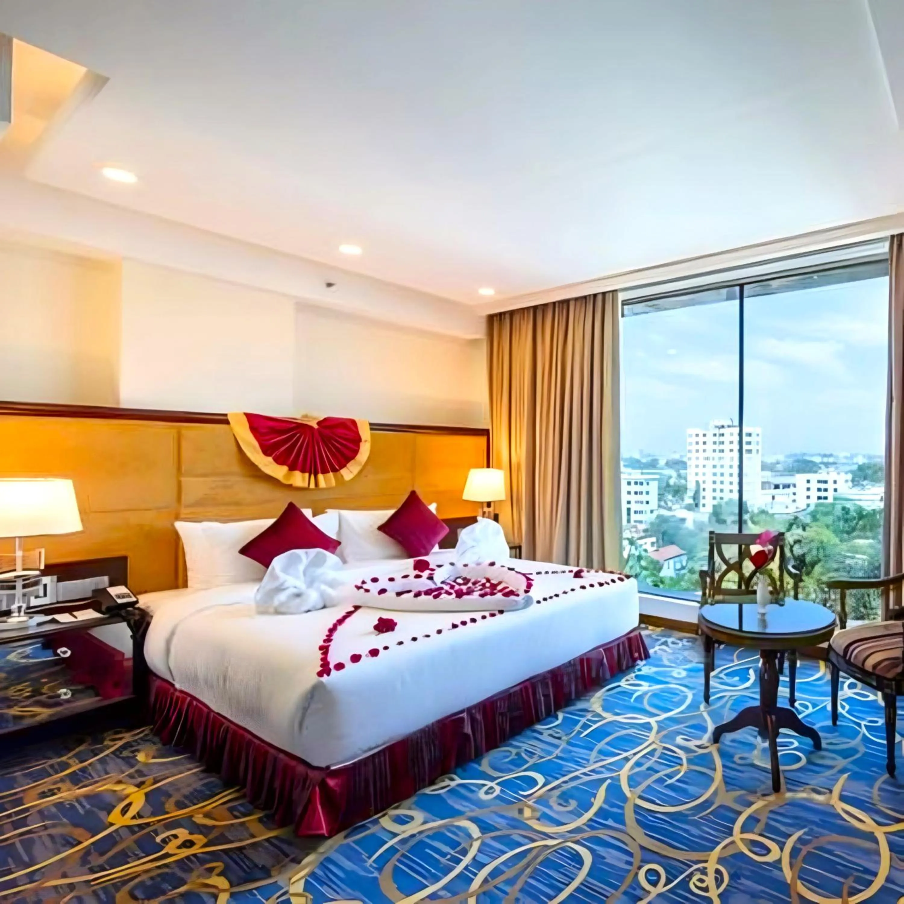 Living room, Bed in Grand Palace Hotel & Resort Sylhet