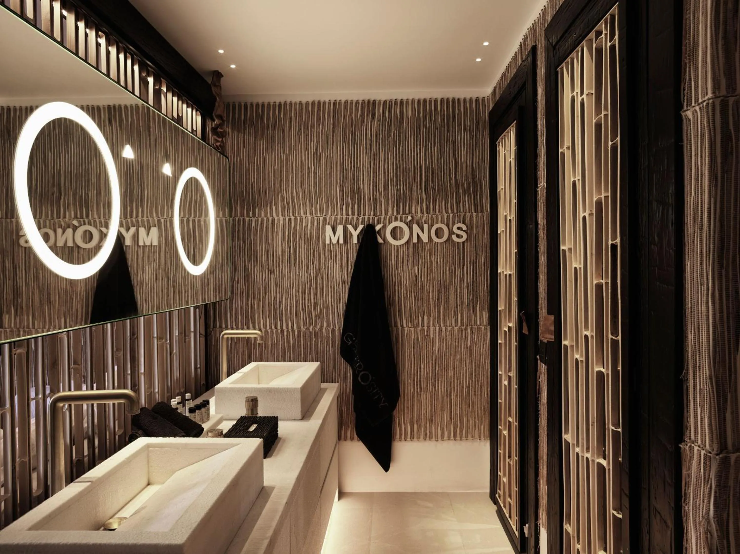 Bathroom in Myconian O, a Member of Design Hotels