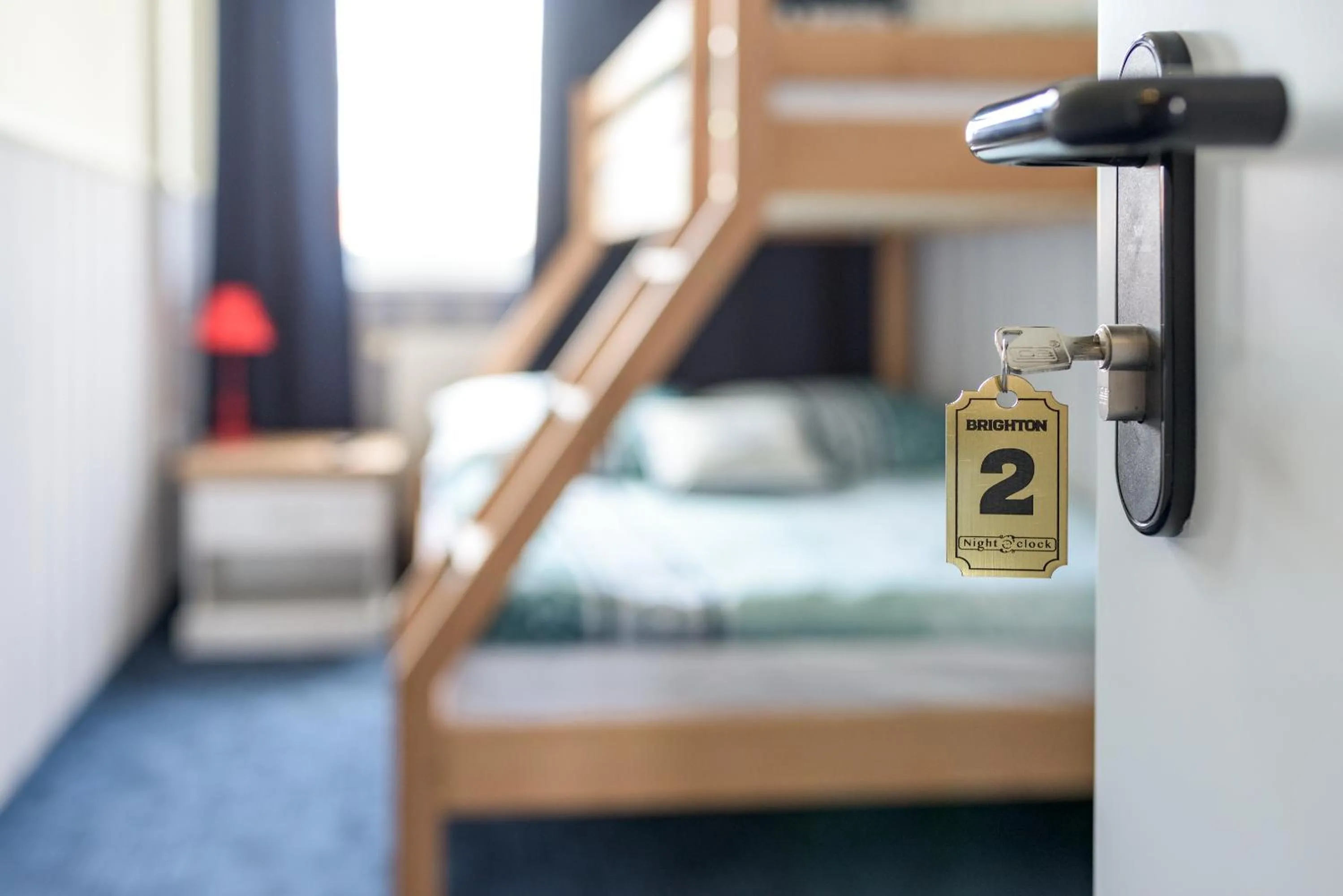 Logo/Certificate/Sign, Bed in Hostel Night o'clock