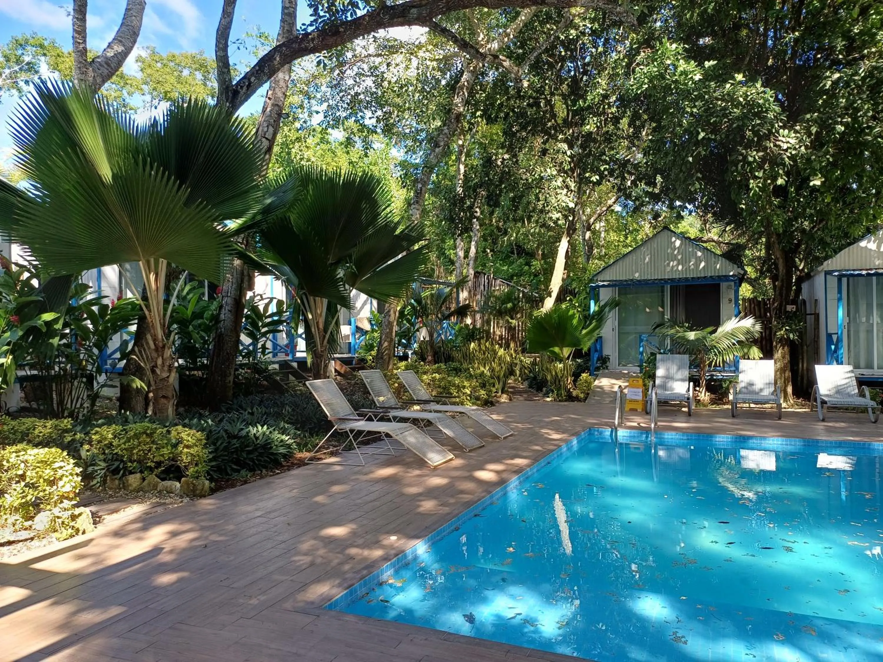Inner courtyard view in Zensus Eco Boutique Hotel