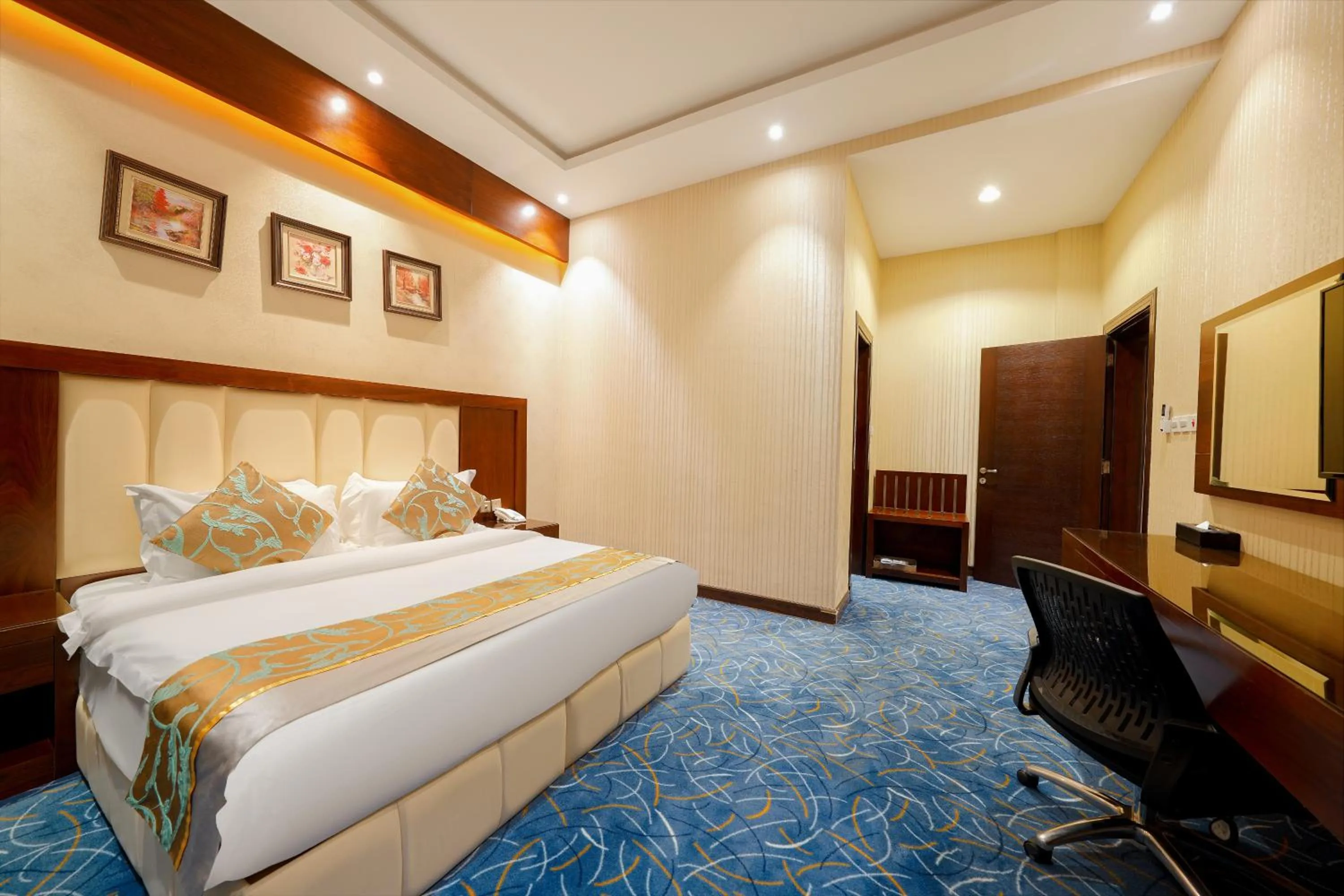 Bed in Celine Home Serviced Apartment Al Malqa