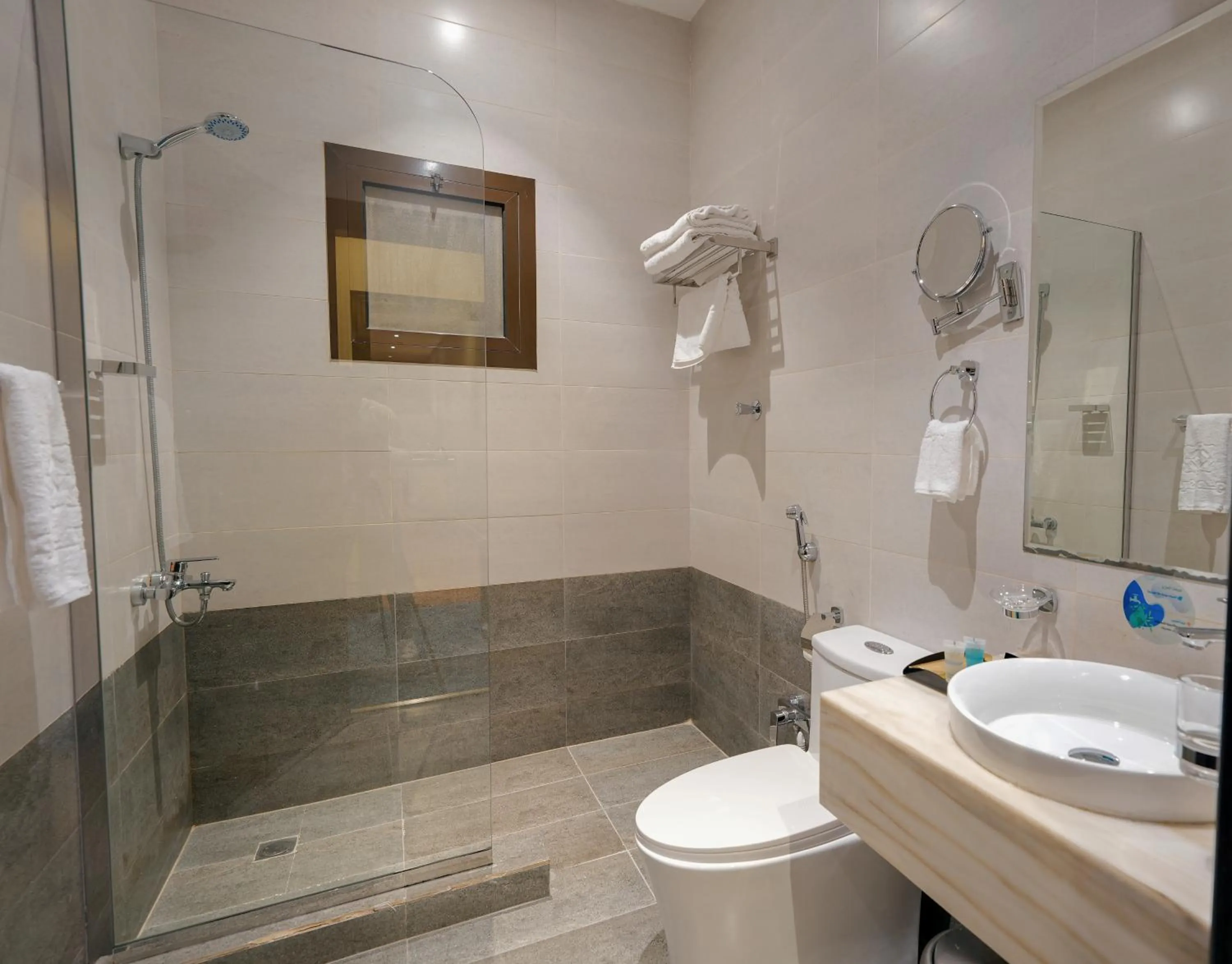 Shower in Celine Home Serviced Apartment Al Malqa