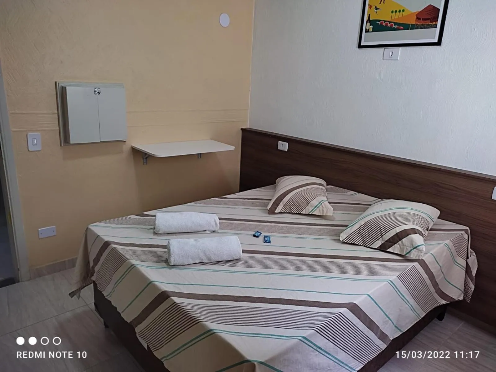 Bed in Hotel Novo Santa Cruz