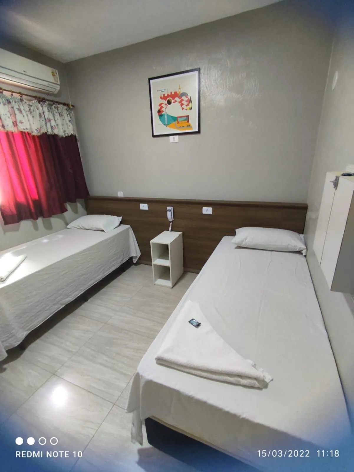 Bed in Hotel Novo Santa Cruz