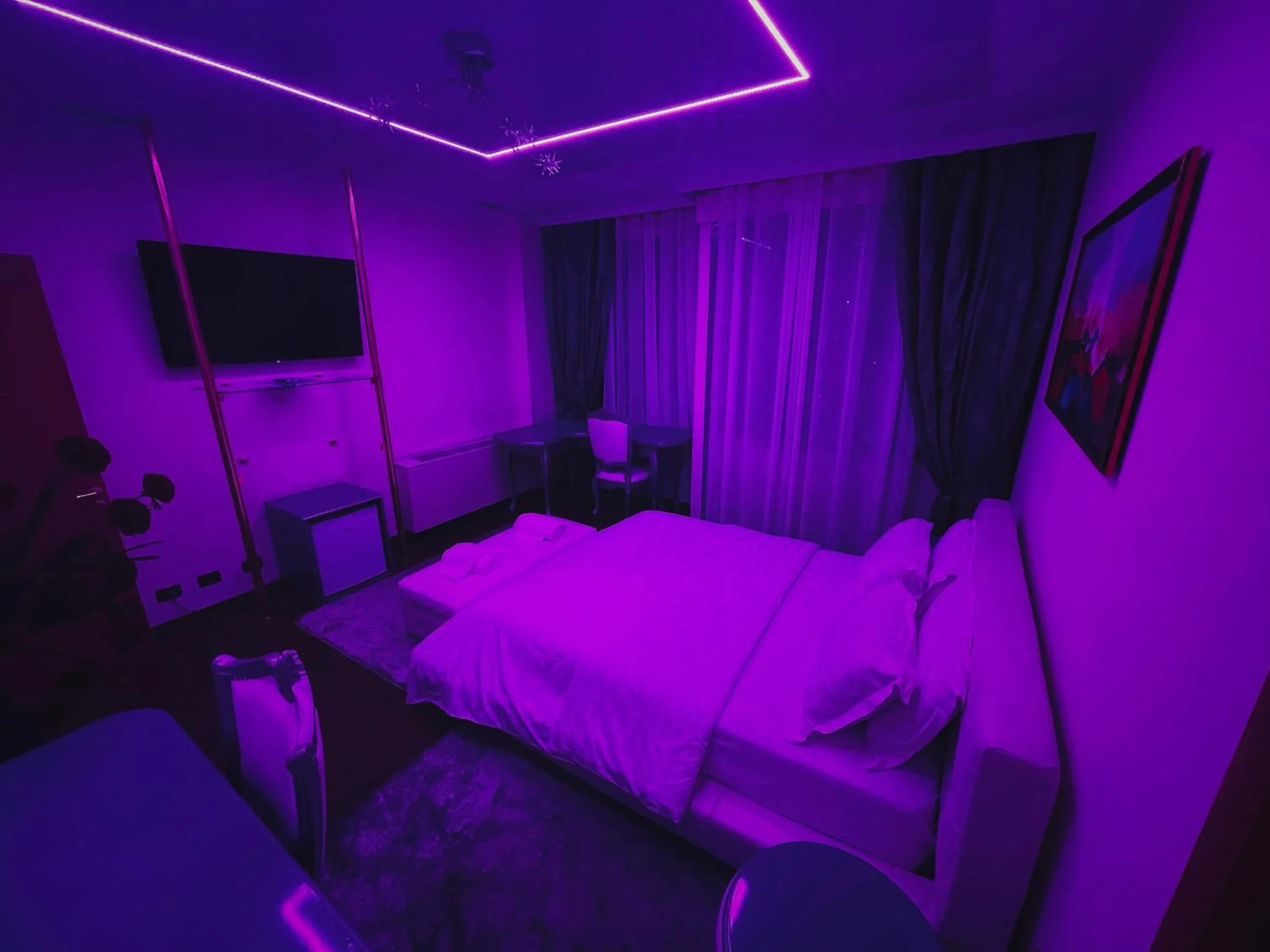 Bed in Hotel Rosa Blu