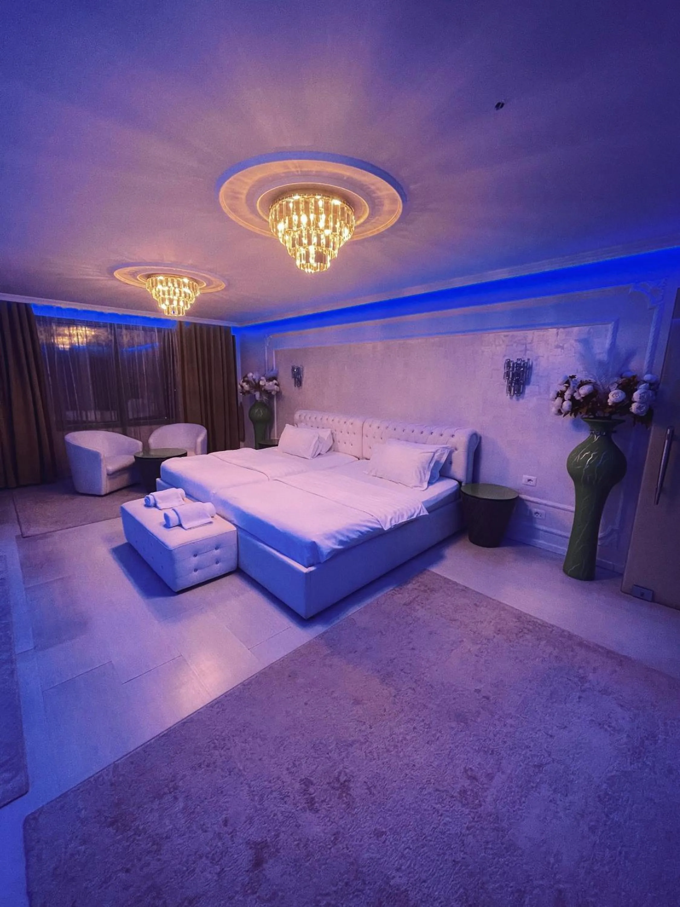 Bed in Hotel Rosa Blu