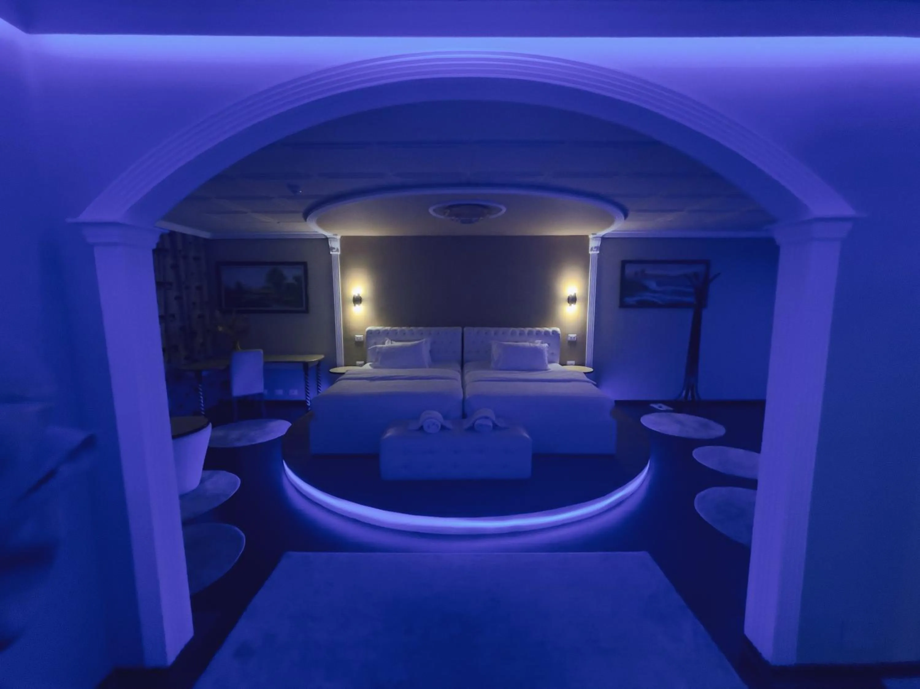 Bed in Hotel Rosa Blu