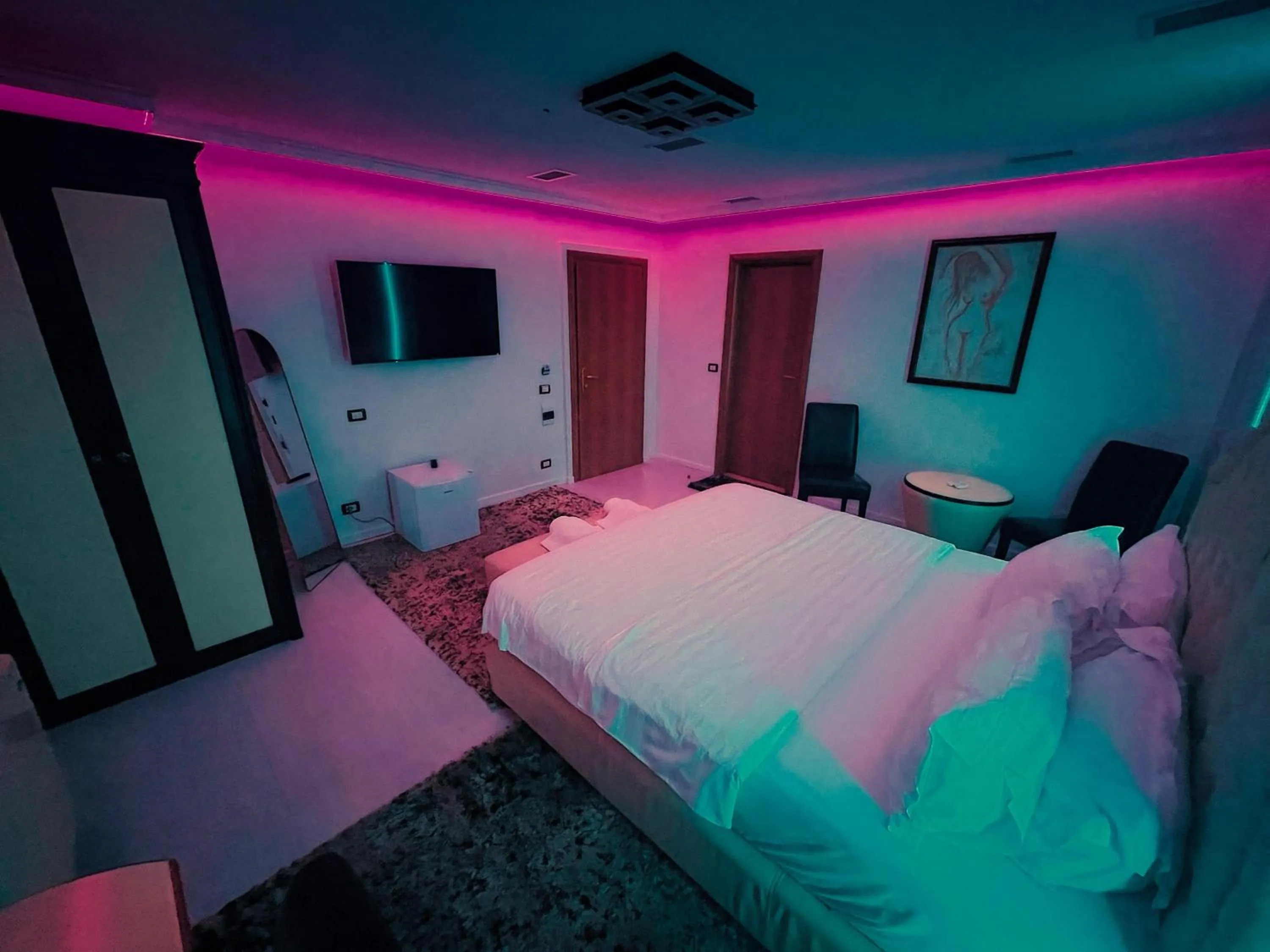 Bed in Hotel Rosa Blu