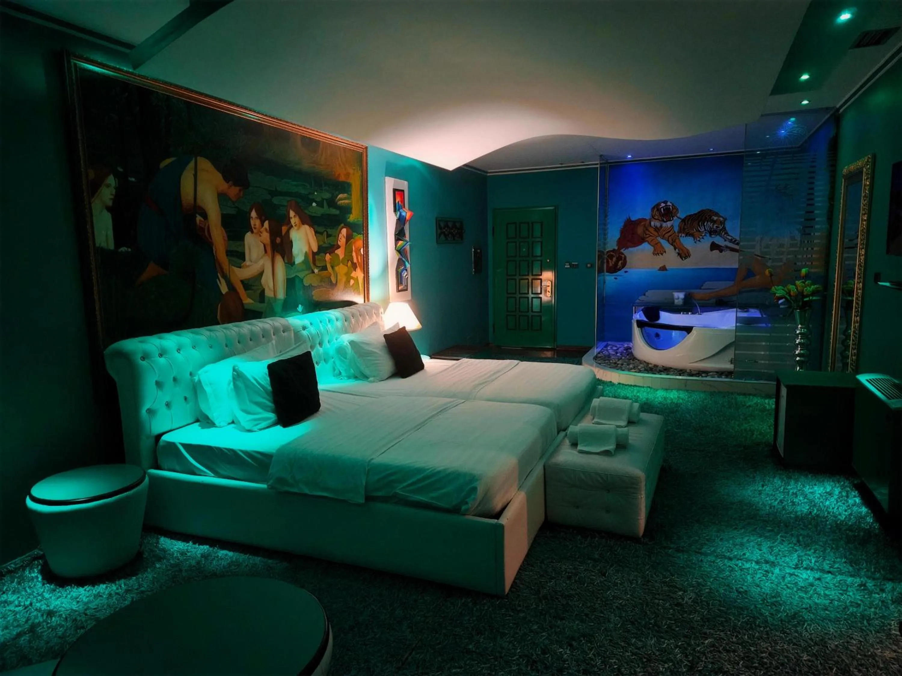 Bed in Hotel Rosa Blu