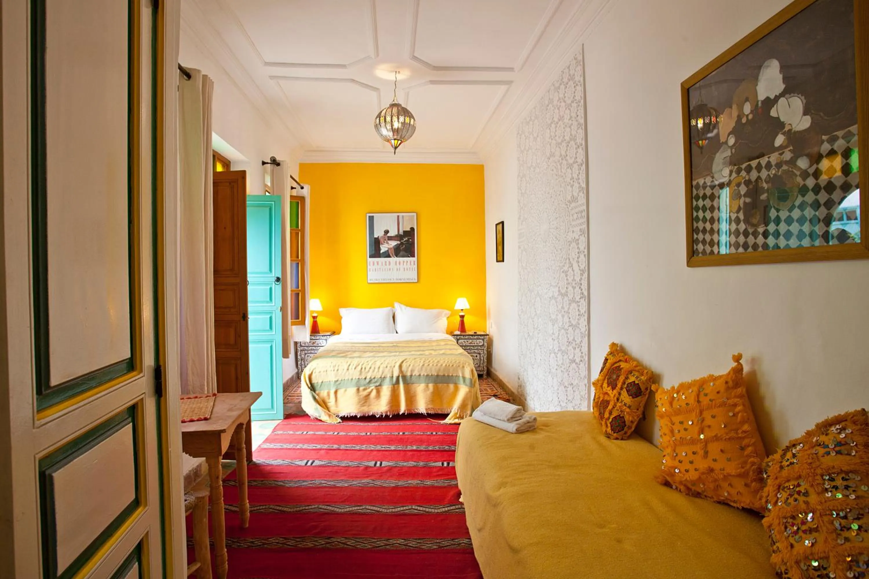 Bed in Riad Dar Aida