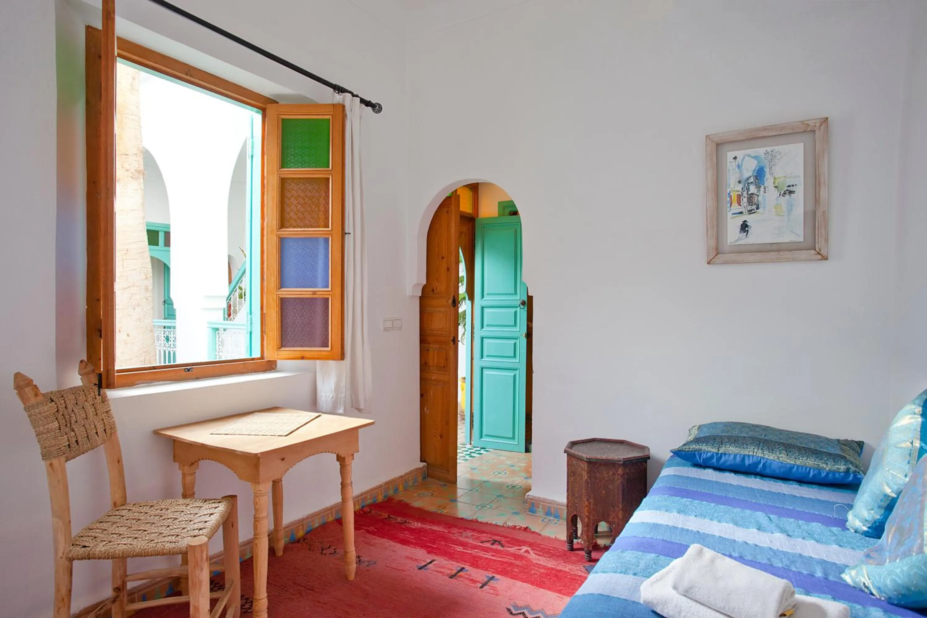 Seating area in Riad Dar Aida