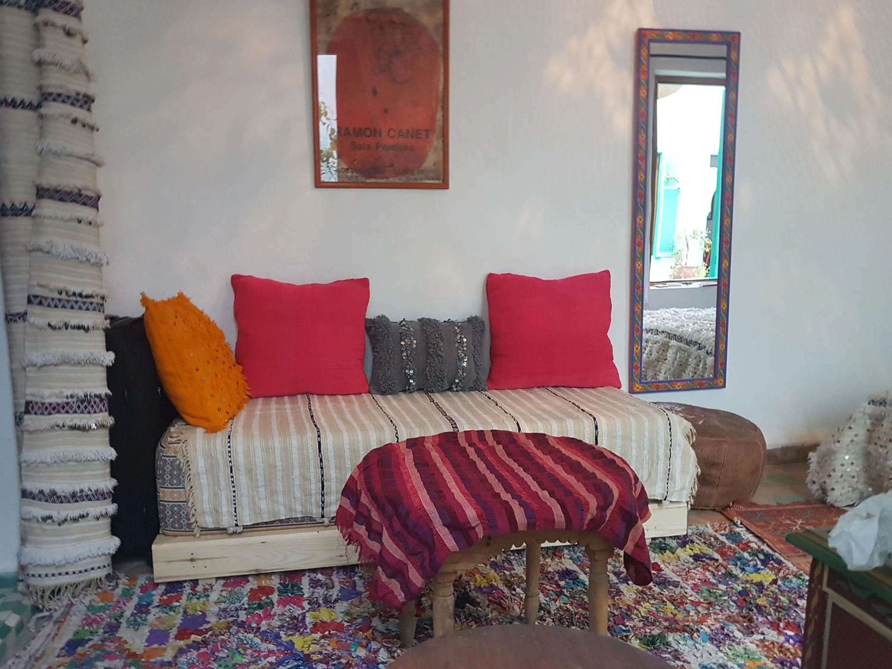 Seating area in Riad Dar Aida