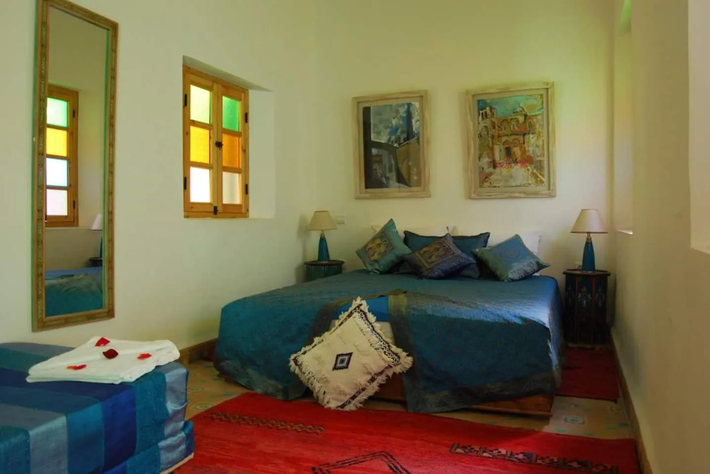 Bed in Riad Dar Aida