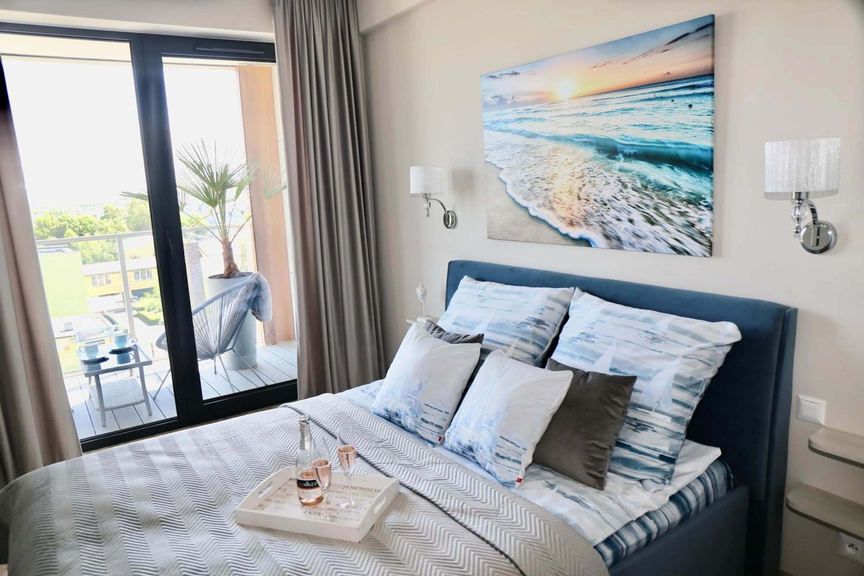 Bedroom, Bed in Natural Apartamenty